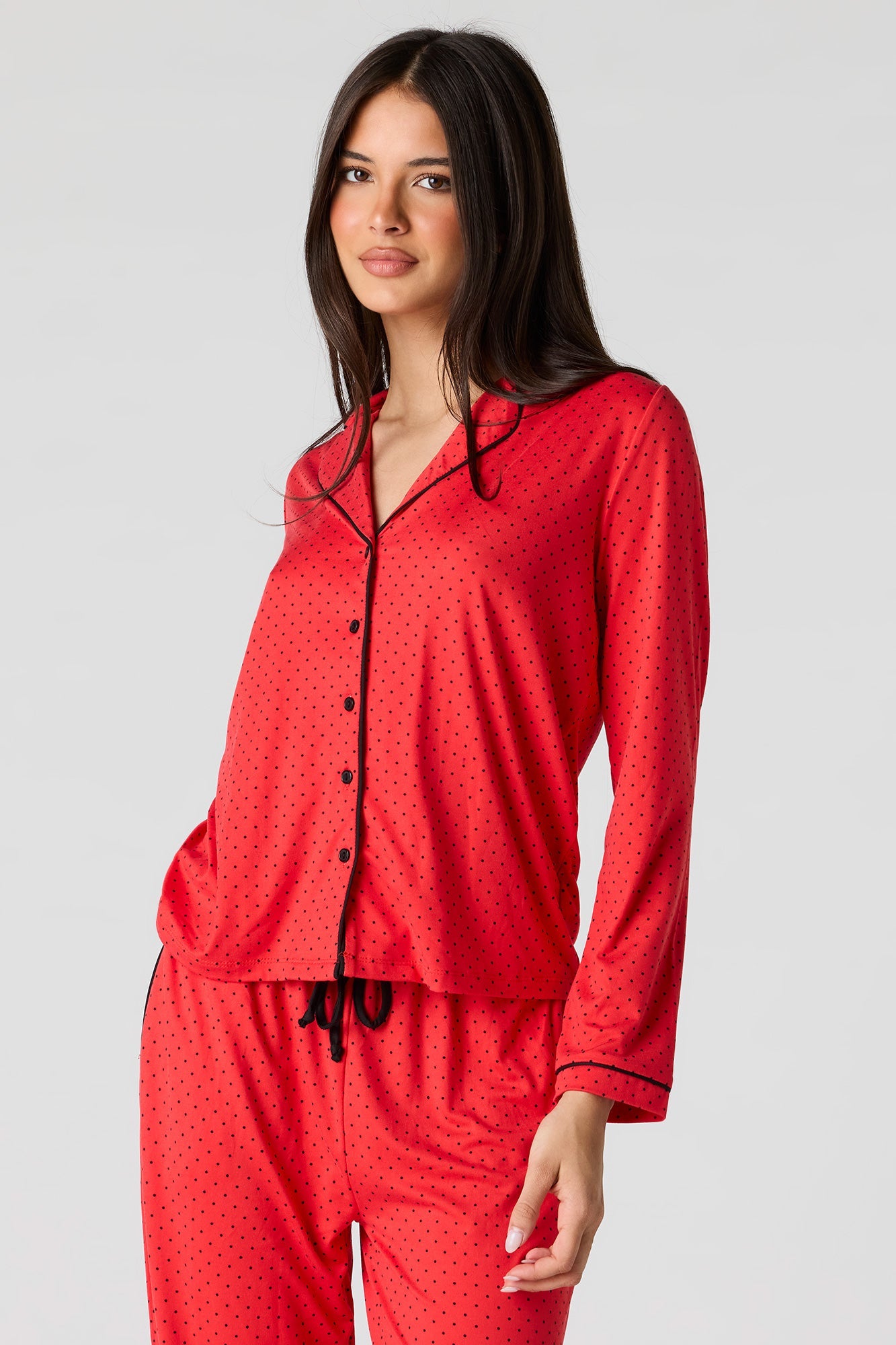 Button-Up Top & Pant Pajama Set
