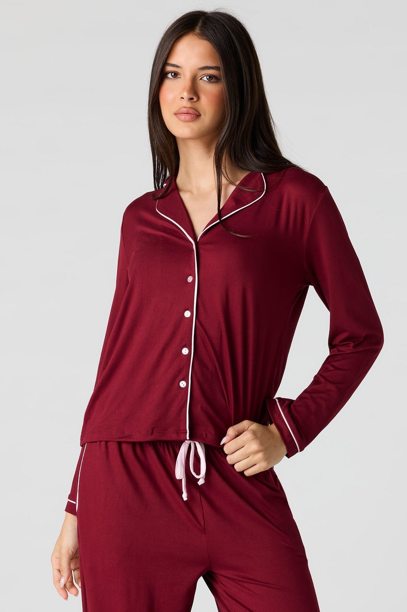 Button-Up Top & Pant Pajama Set