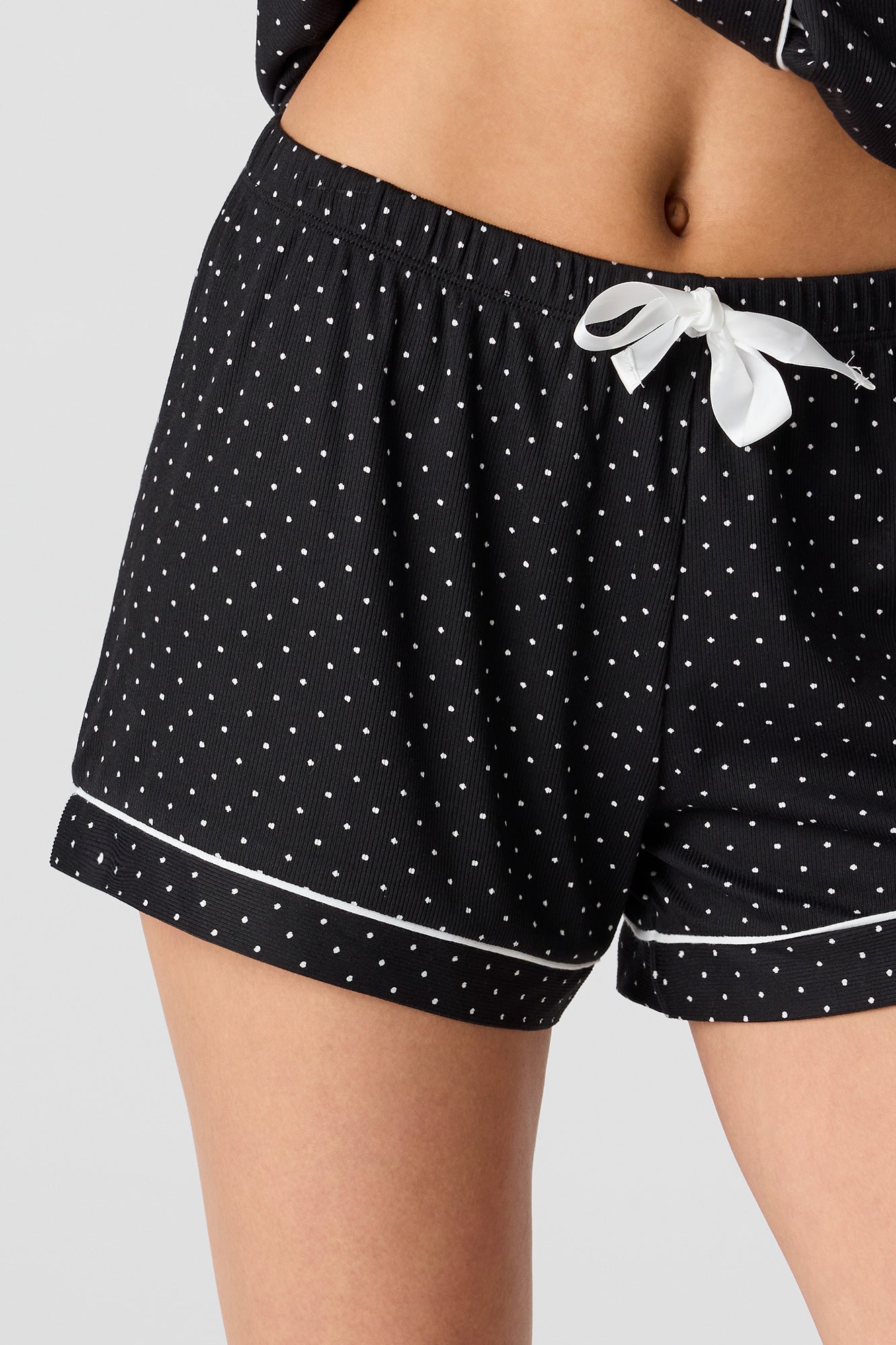 Printed Button-Up Top & Short Pajama Set