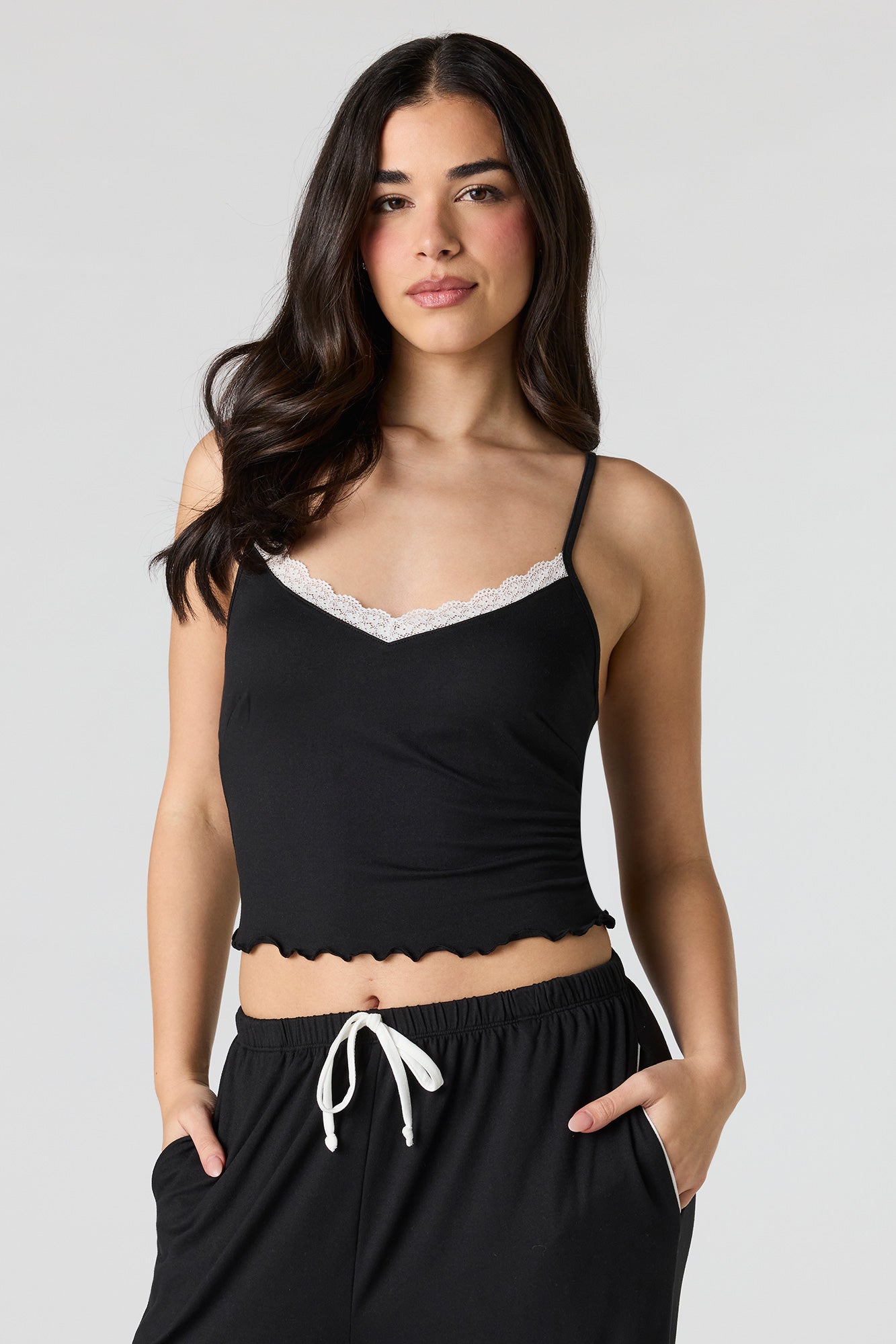 Lace Tank & Pant Pajama Set