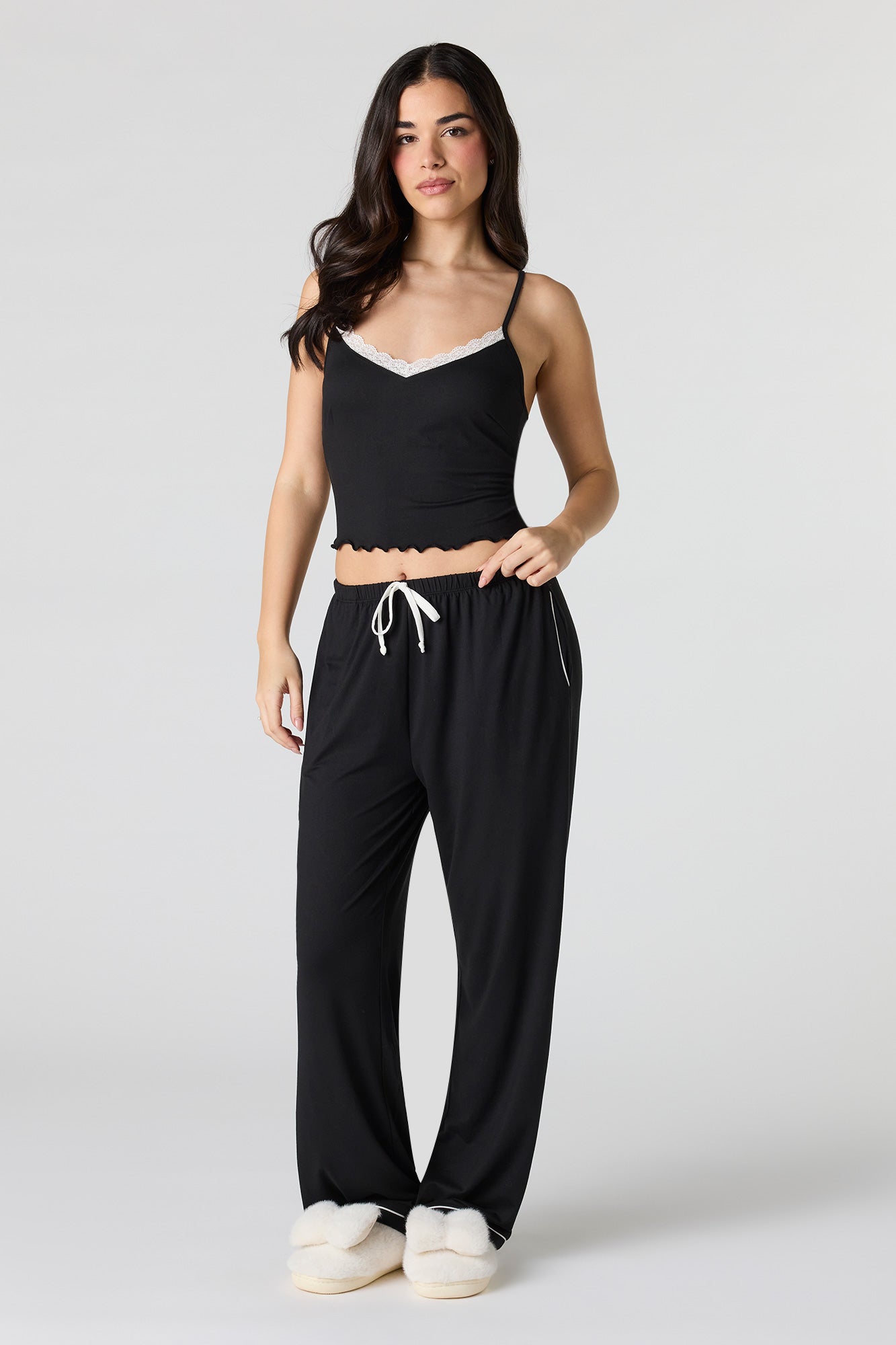 Lace Tank & Pant Pajama Set