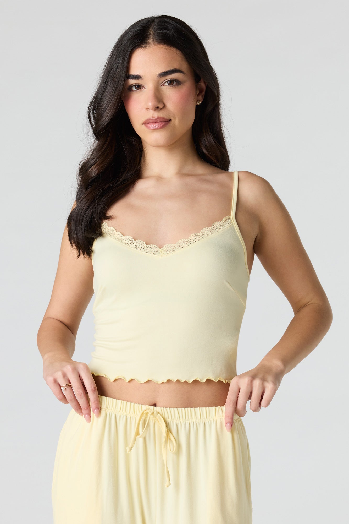 Lace Tank & Pant Pajama Set