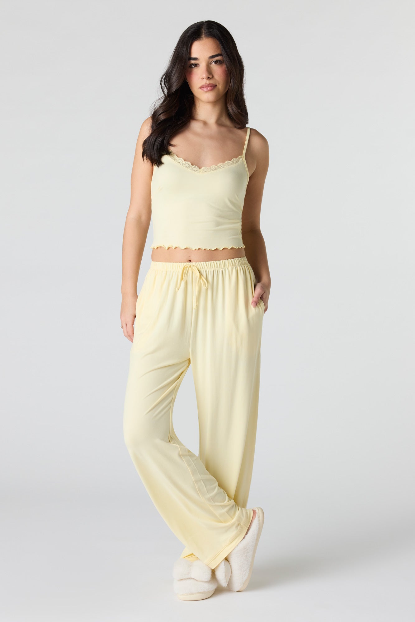 Lace Tank & Pant Pajama Set