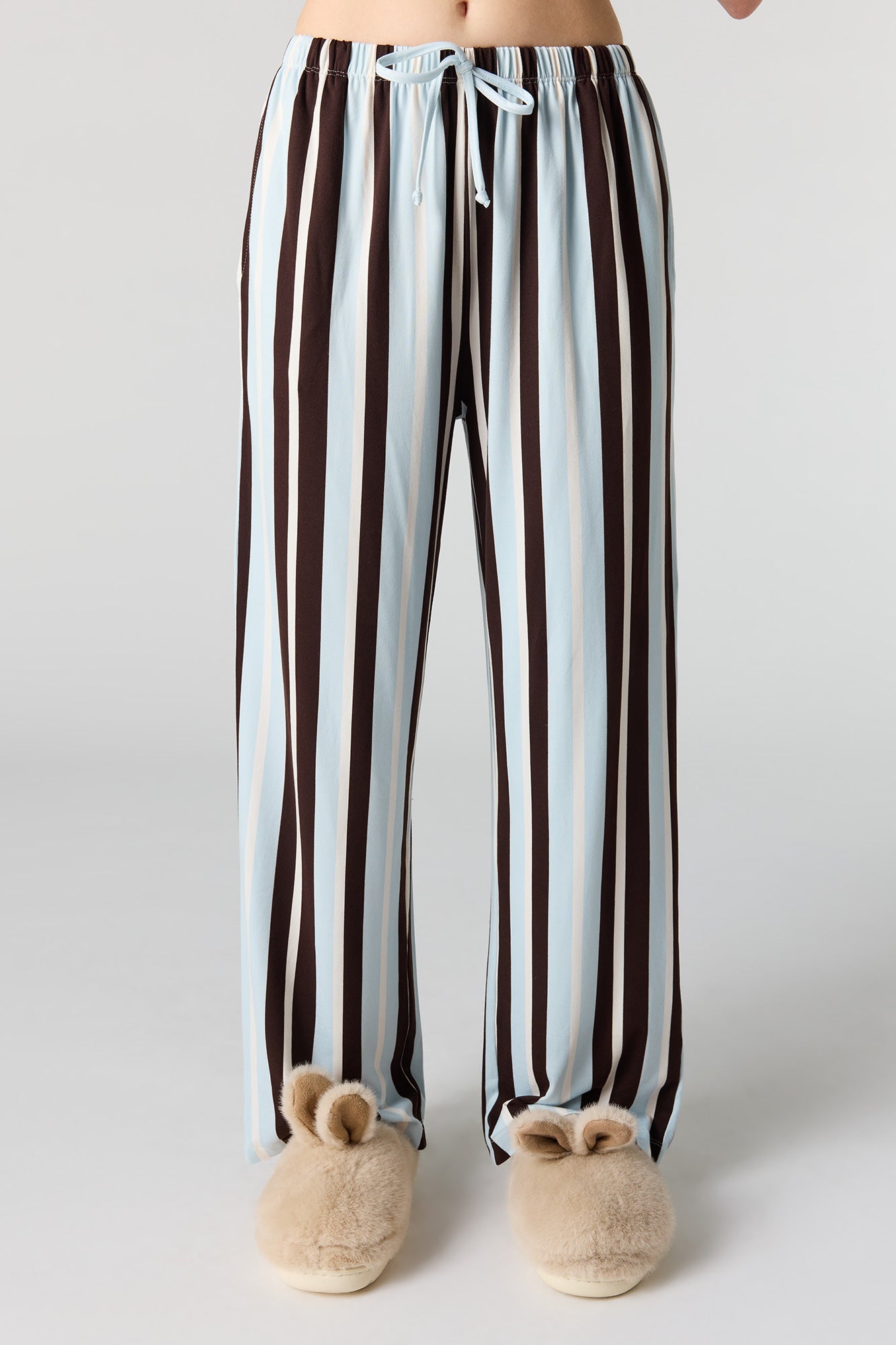 Button-Up Collared Top & Pajama Pant & Short Set (3 Pieces)