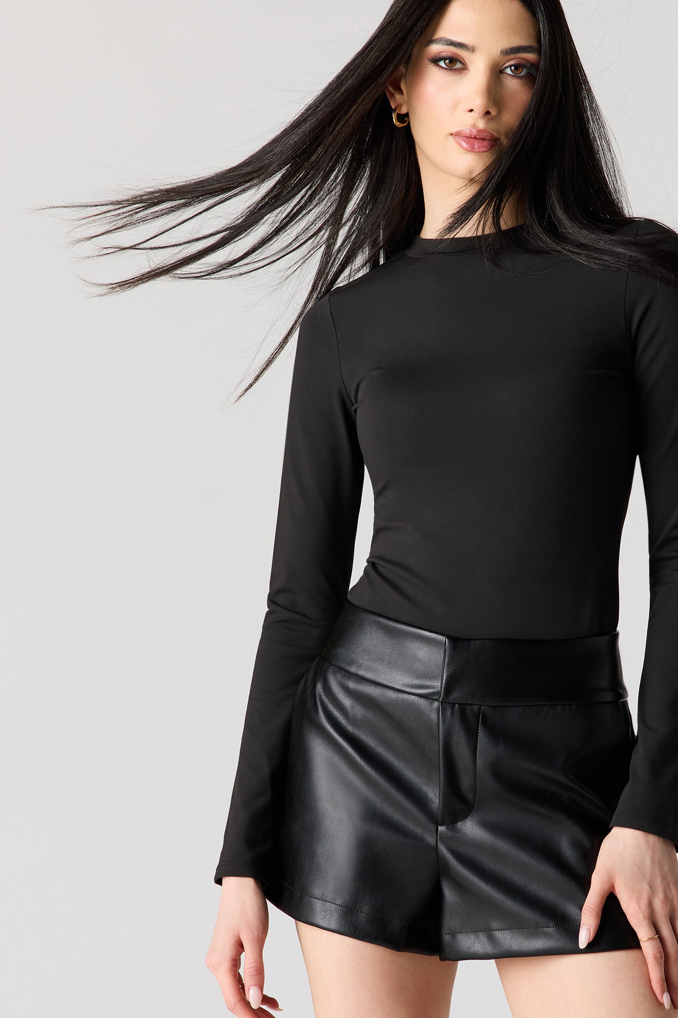 Faux Leather Short