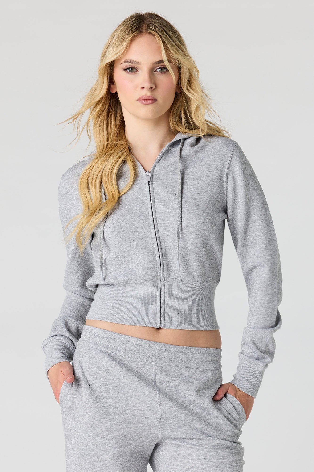Luxe Scuba Zip Hoodie