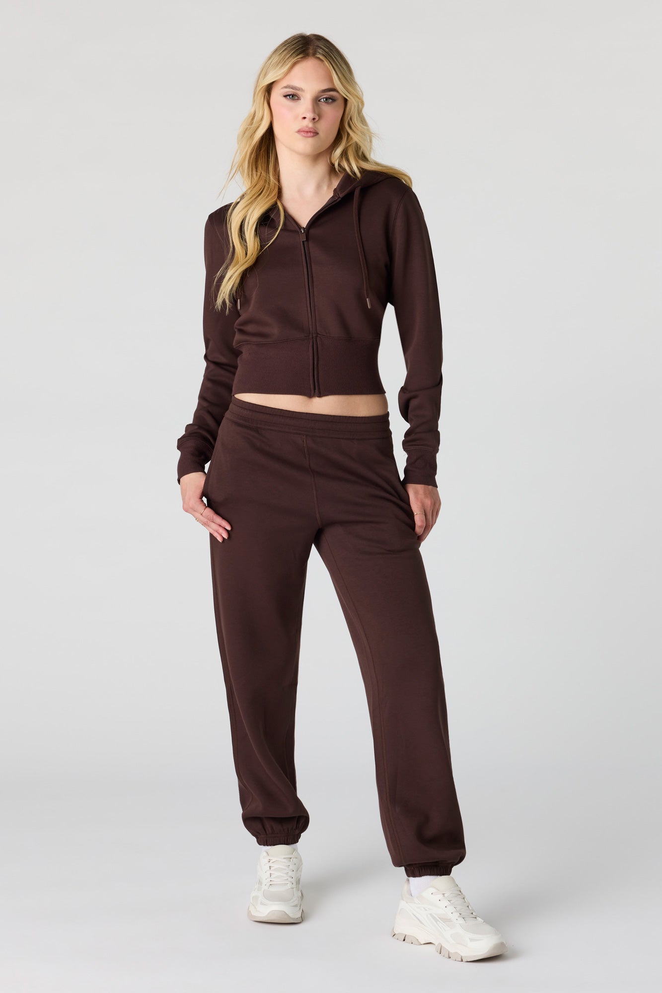 Luxe Scuba Zip Hoodie