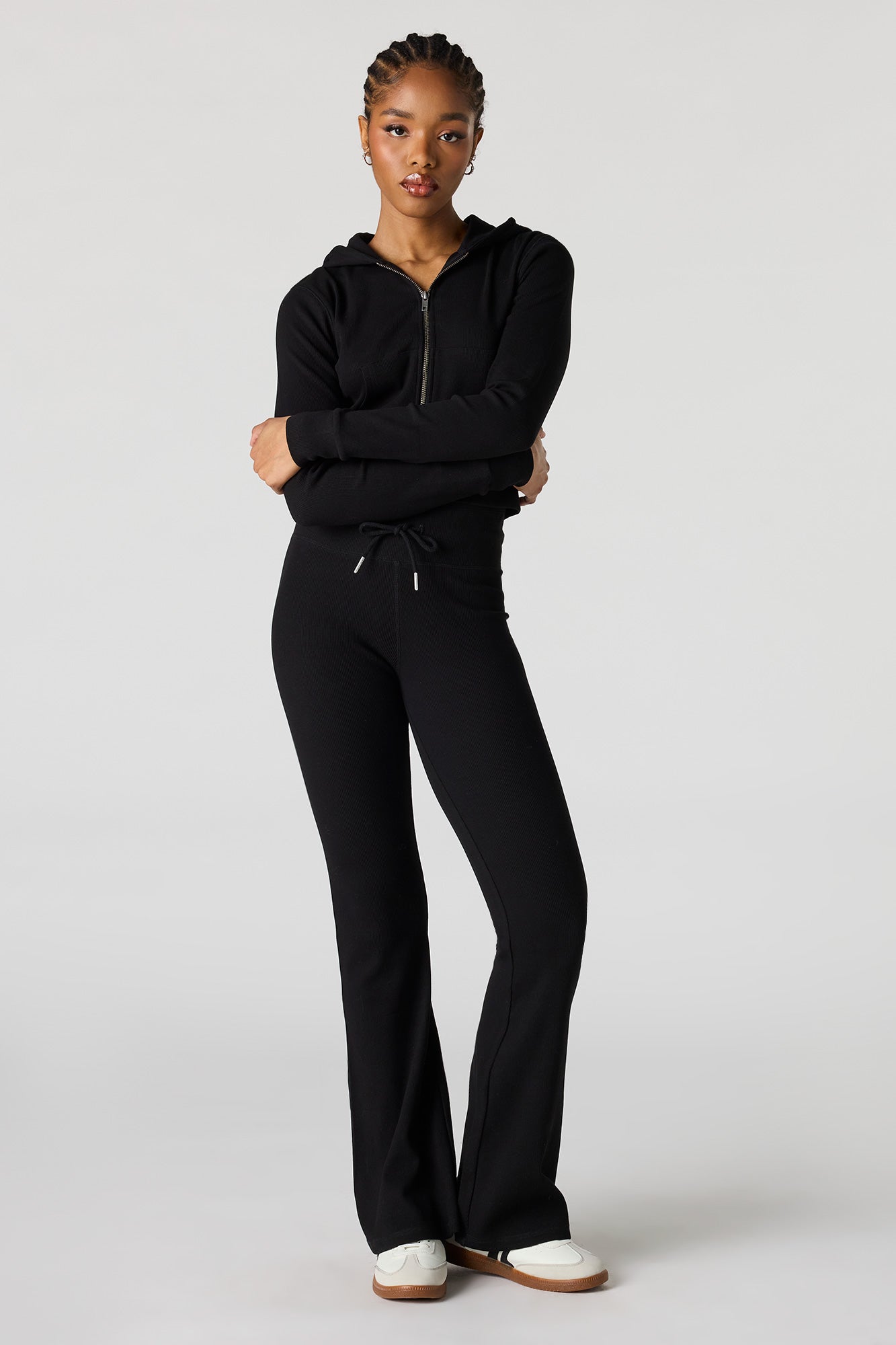 Ribbed Straight Leg Pant