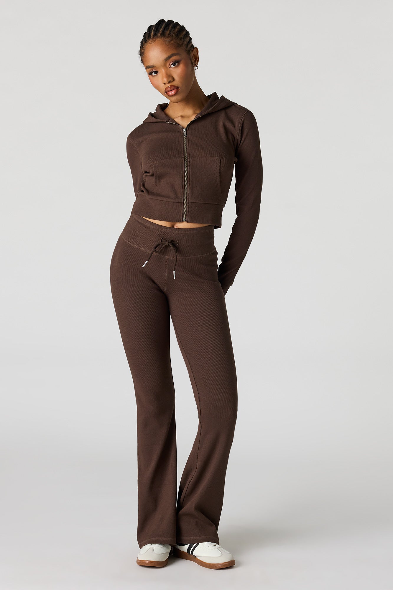 Ribbed Straight Leg Pant