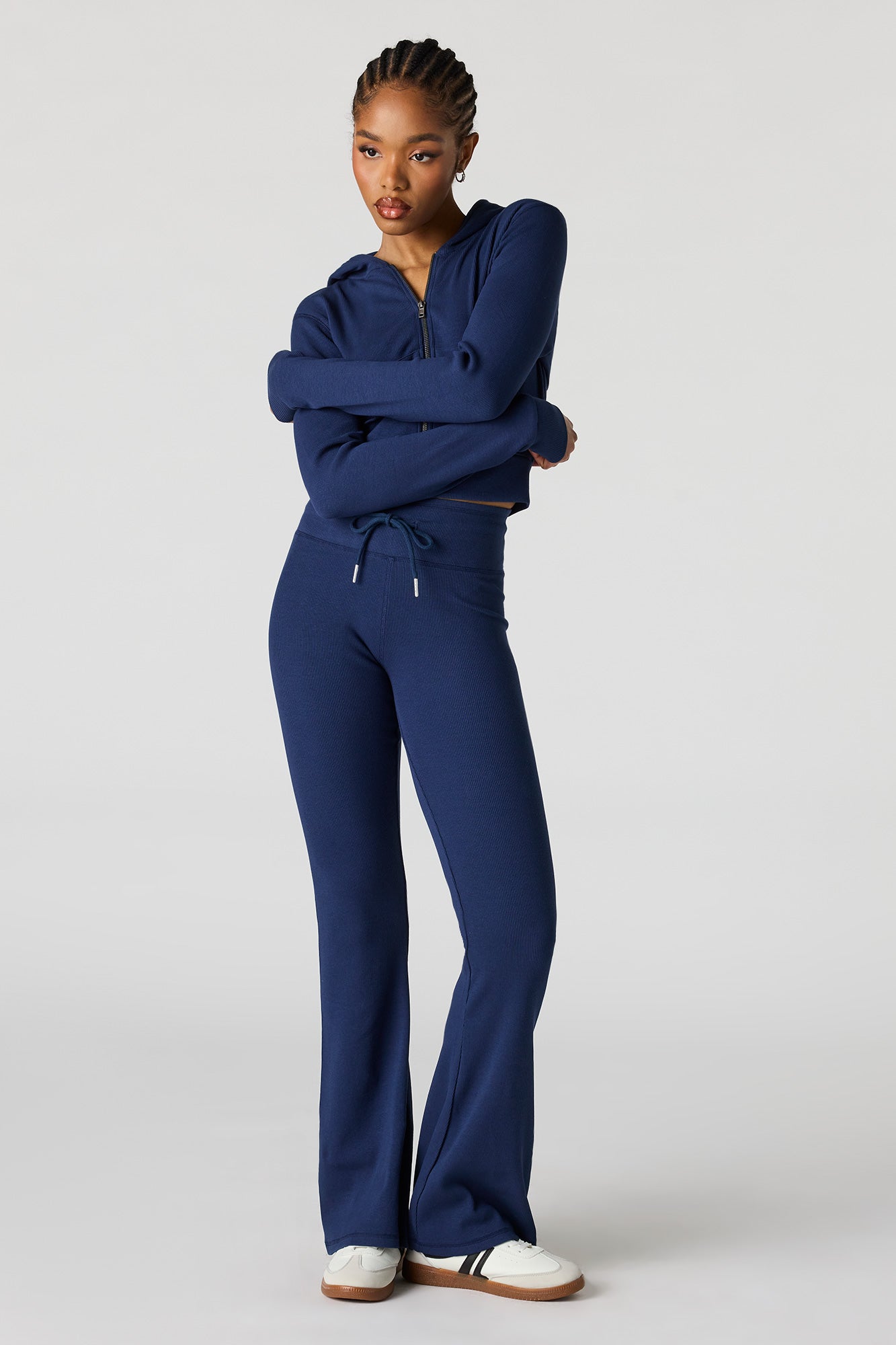 Ribbed Straight Leg Pant
