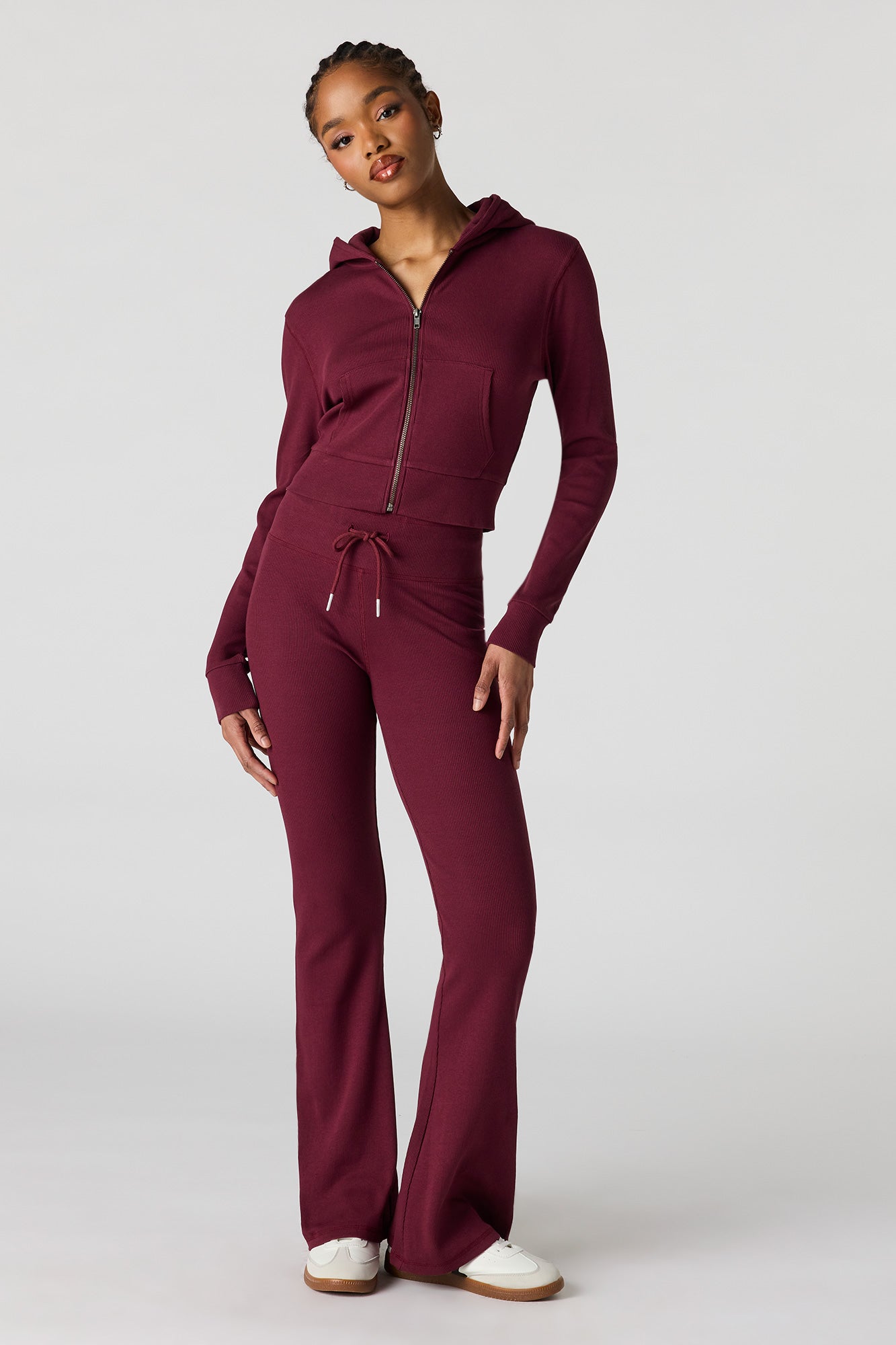 Ribbed Straight Leg Pant