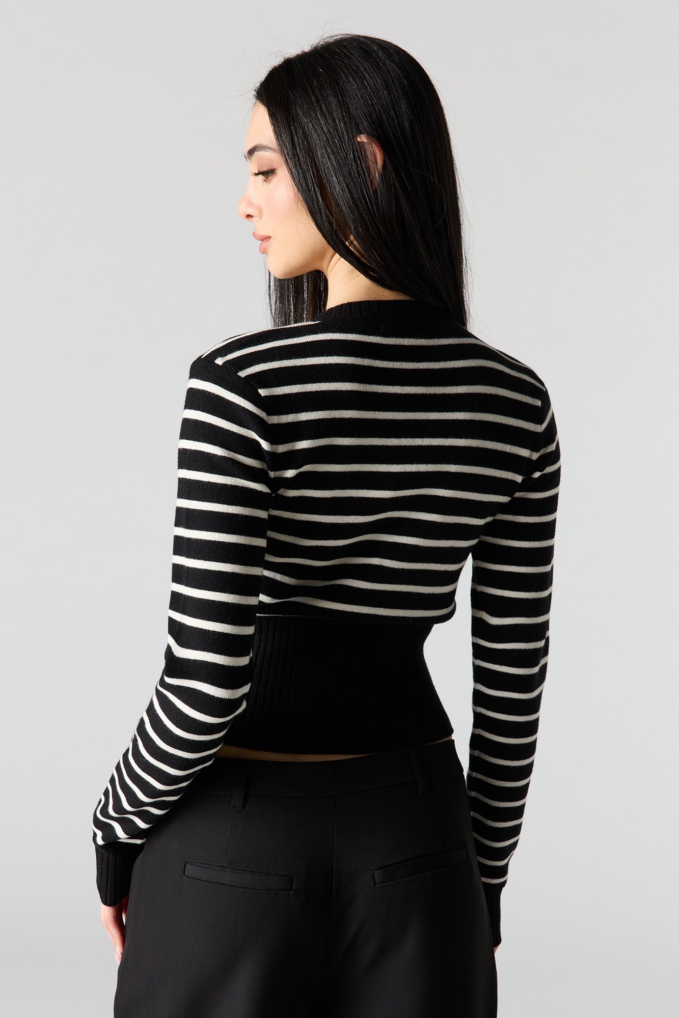 Zip-Up Knit Sweater