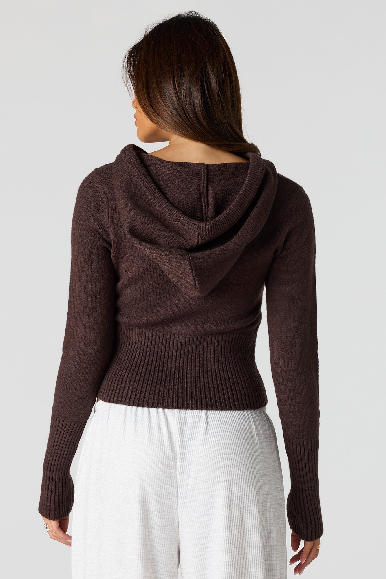 Zip-Up Sweater Hoodie