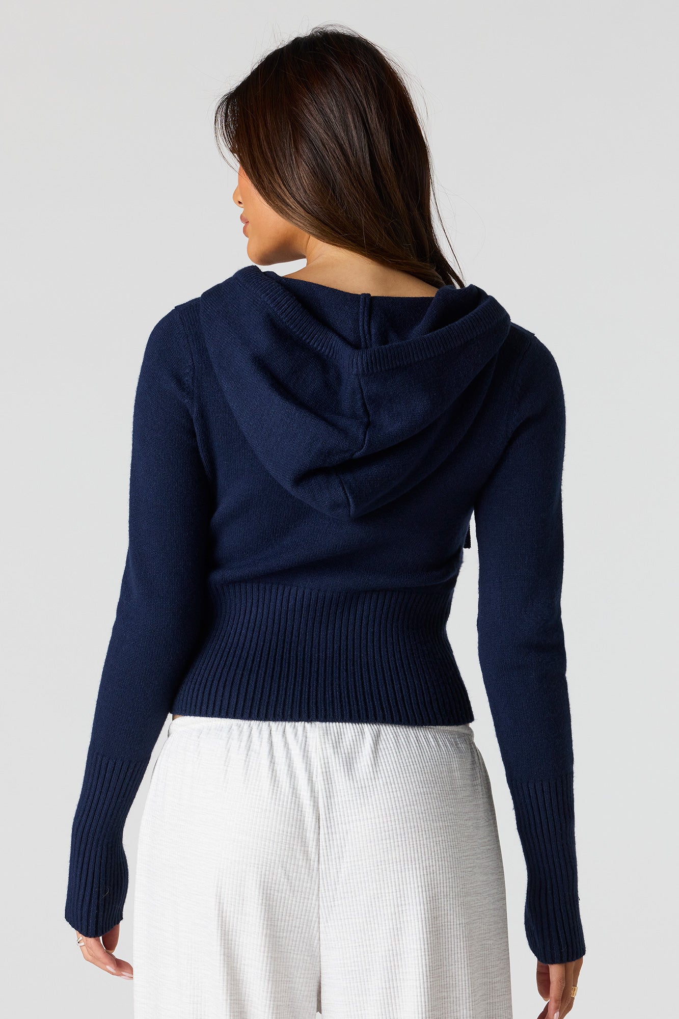 Zip-Up Sweater Hoodie