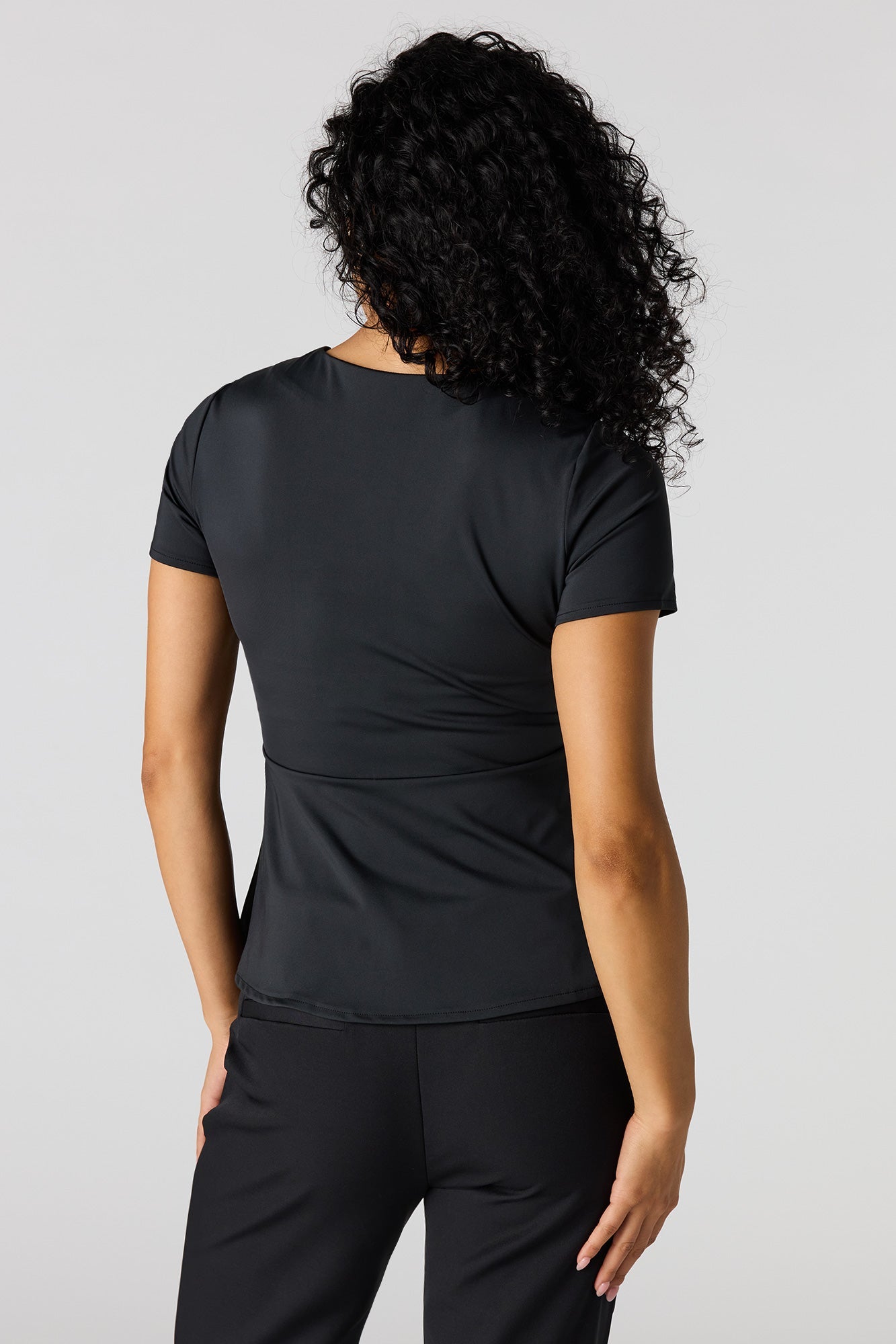 Peplum Short Sleeve Top