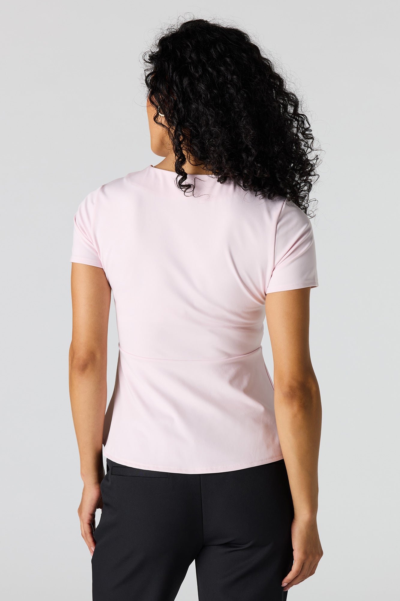 Peplum Short Sleeve Top