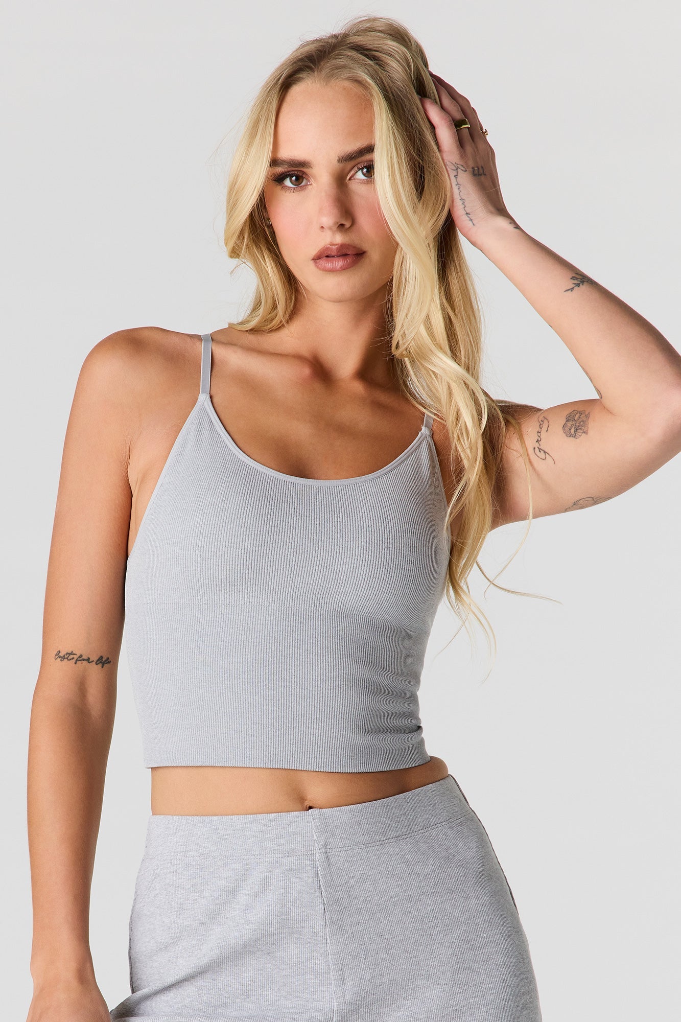 Braless Ribbed Seamless Tank