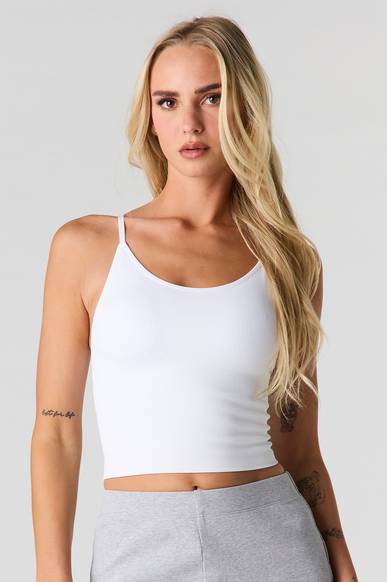 Braless Ribbed Seamless Tank