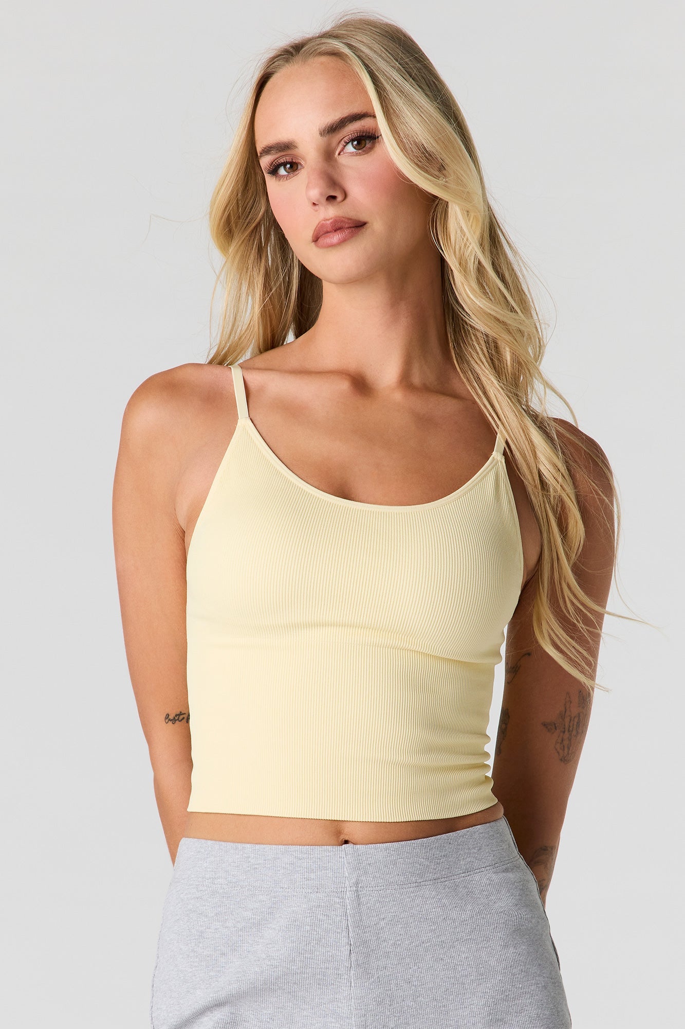 Braless Ribbed Seamless Tank