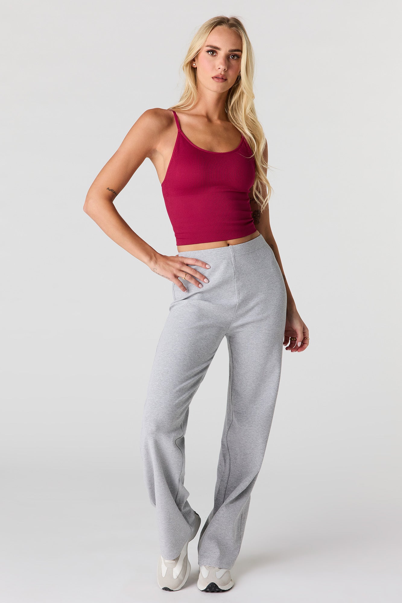 Braless Ribbed Seamless Tank