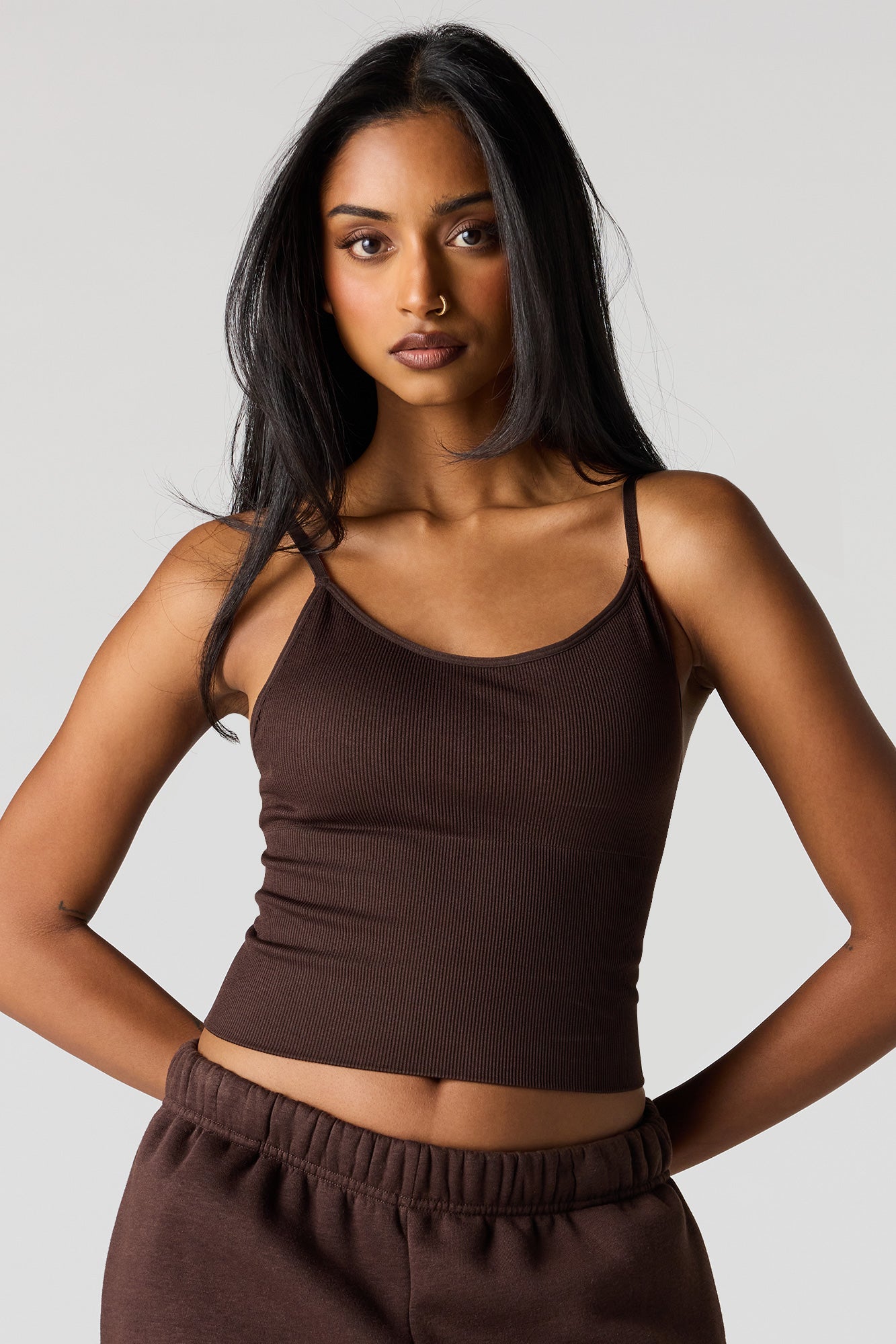 Braless Ribbed Seamless Tank