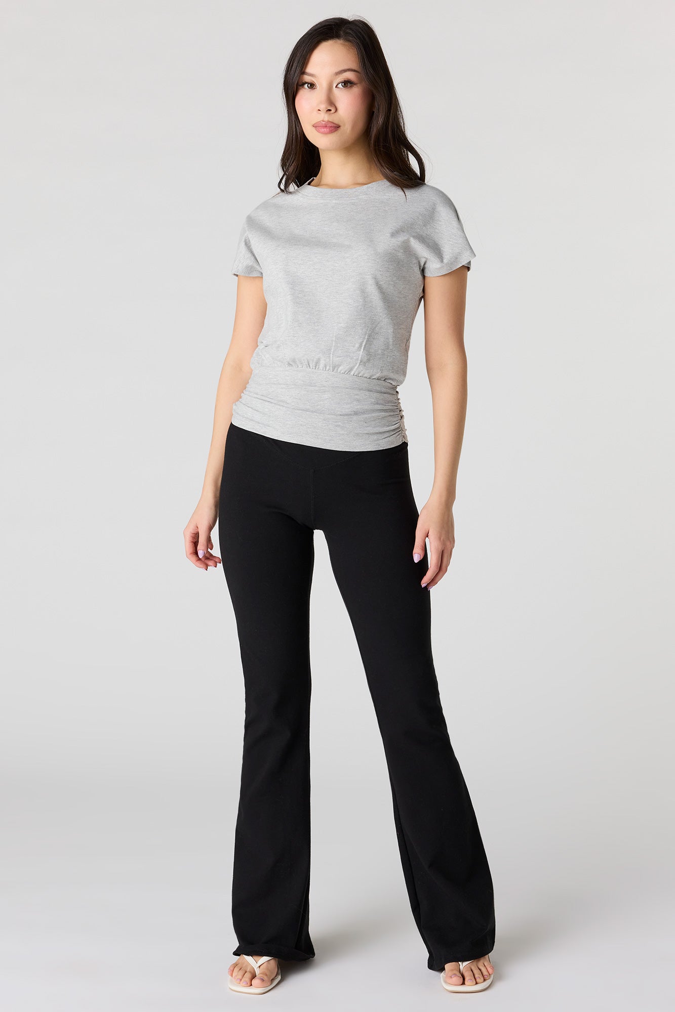 Cinched Waist Short Sleeve Top