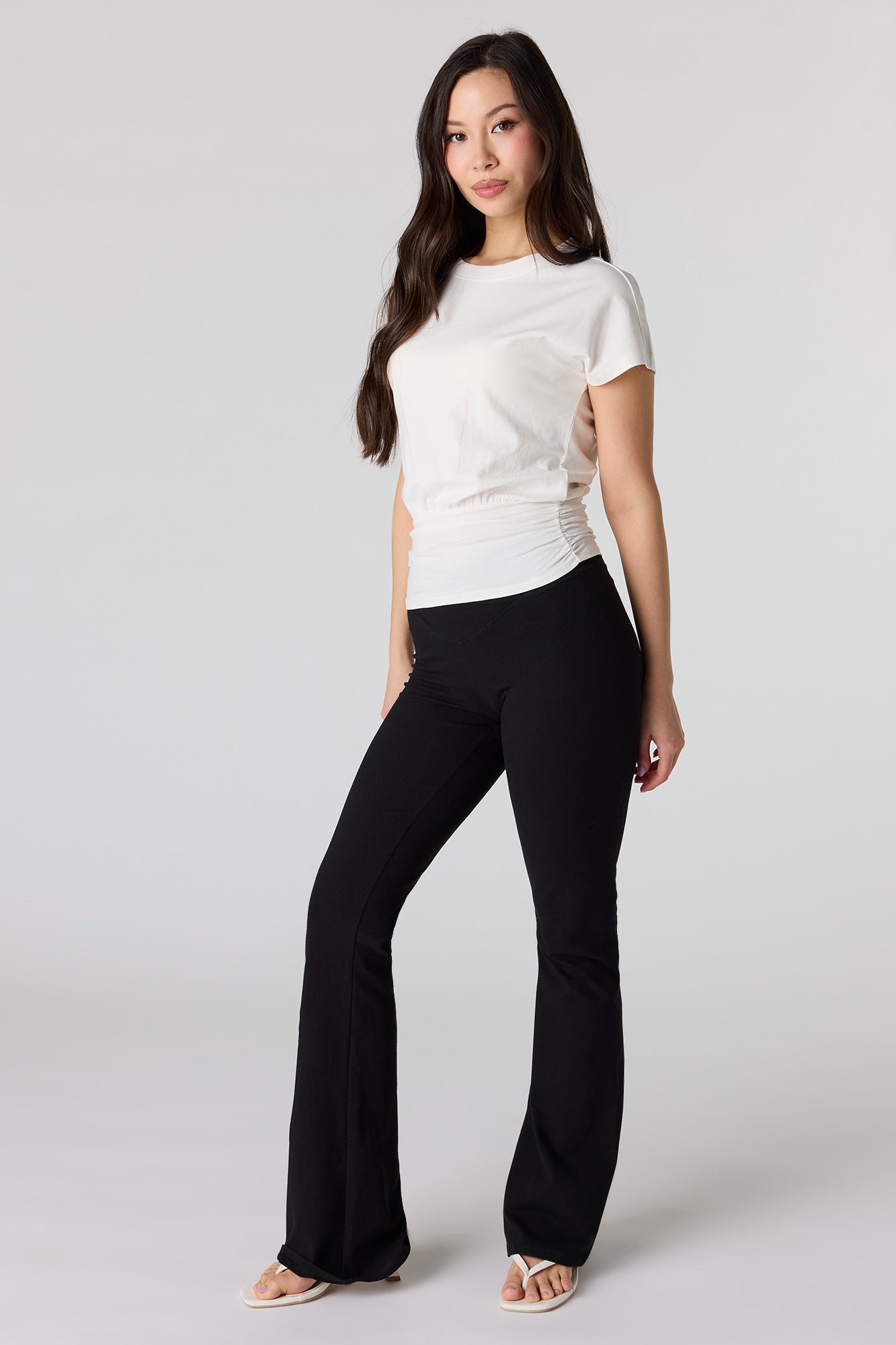 Cinched Waist Short Sleeve Top