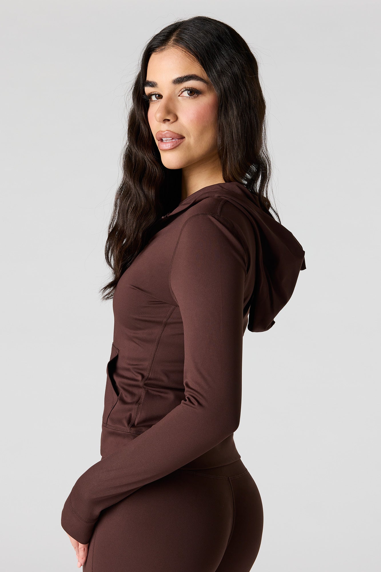 Active Soft Zip-Up Hooded Jacket