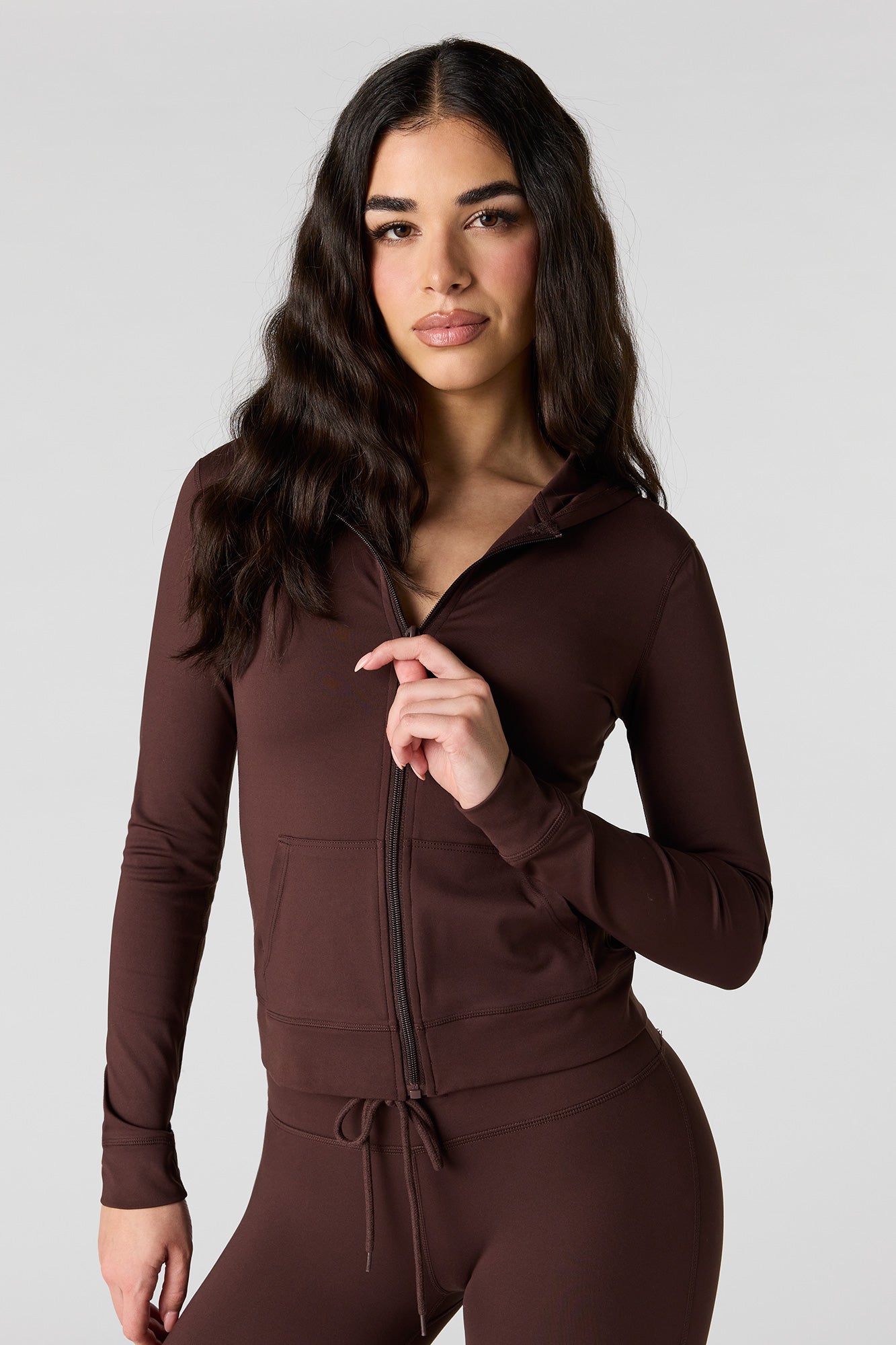 Active Soft Zip-Up Hooded Jacket