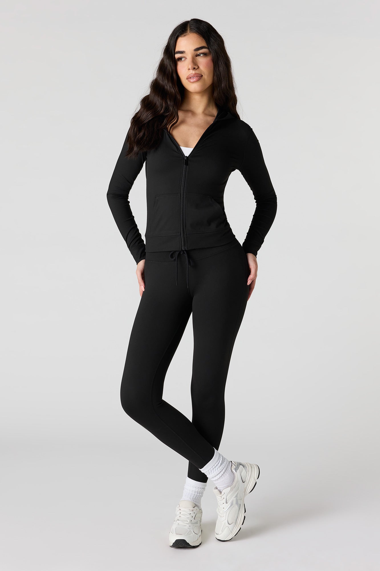 Active Soft Zip-Up Hooded Jacket