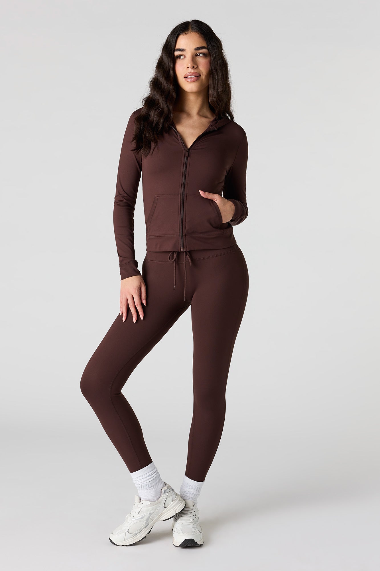 Active Soft Zip-Up Hooded Jacket