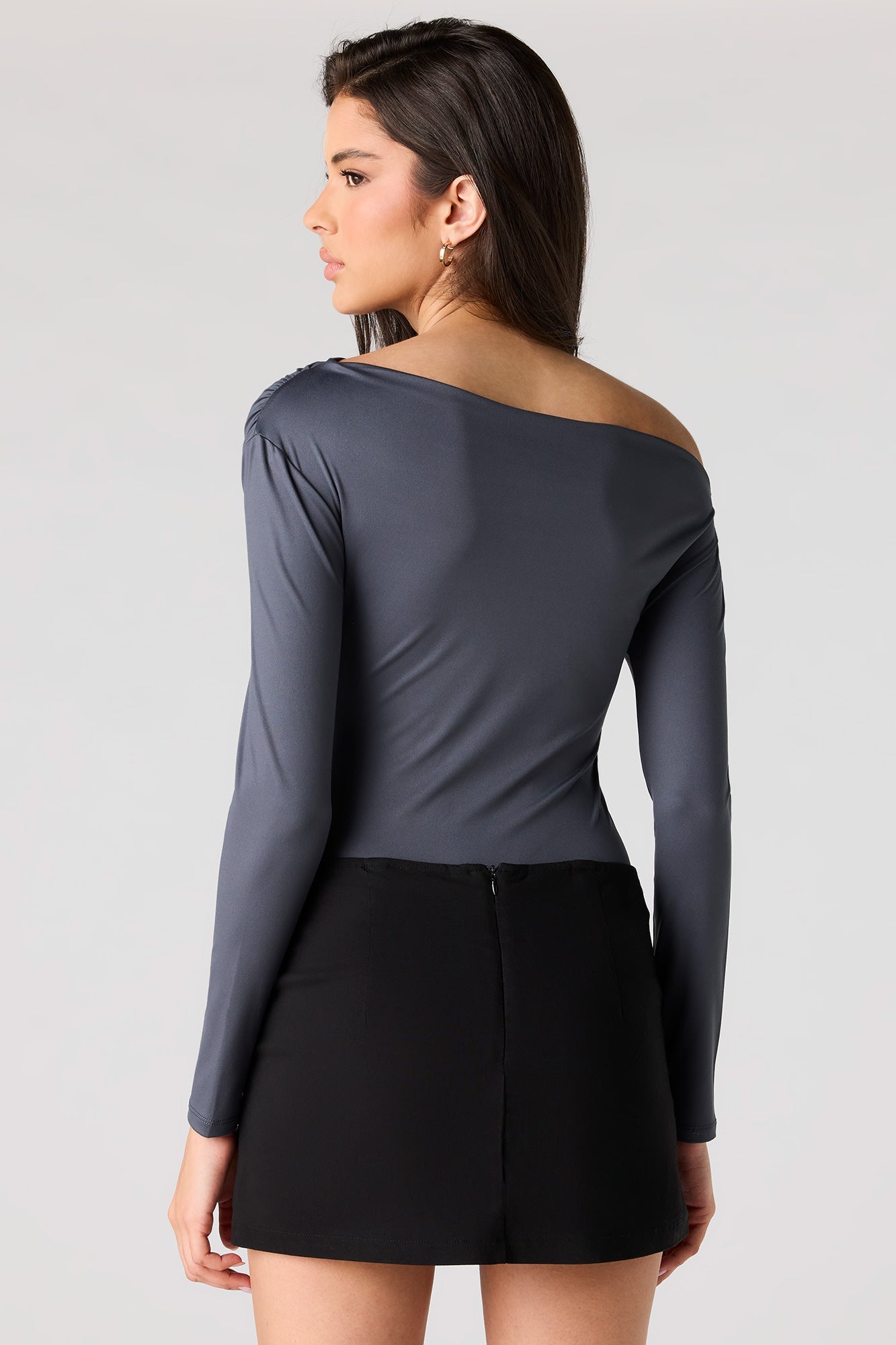 Contour Off Shoulder Long Sleeve Bodysuit