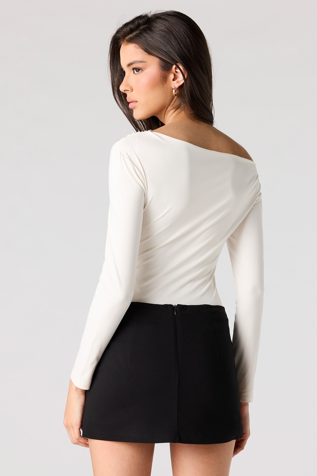 Contour Off Shoulder Long Sleeve Bodysuit