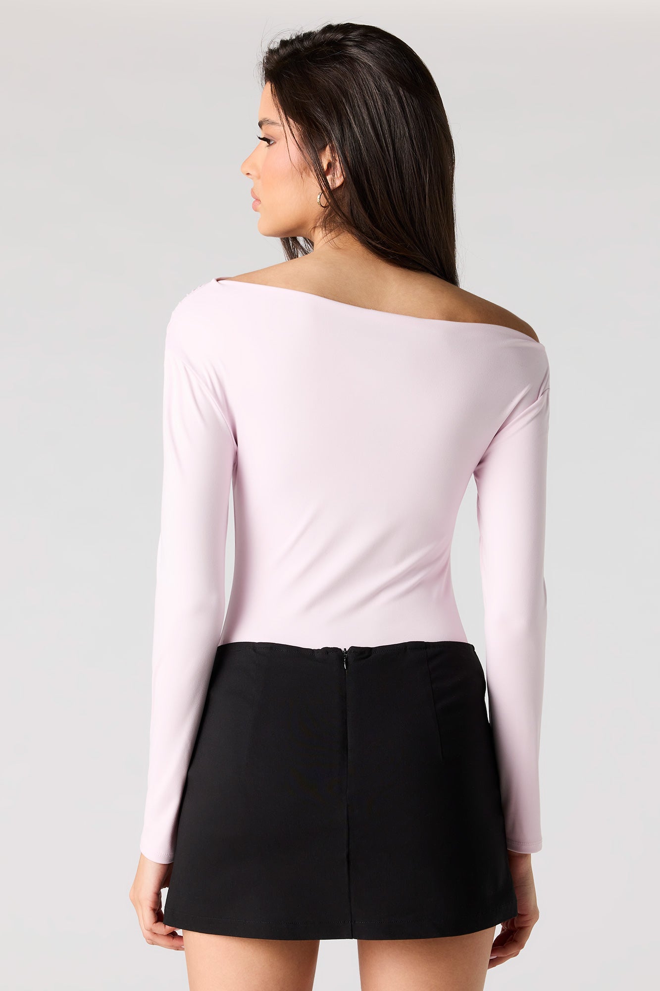 Contour Off Shoulder Long Sleeve Bodysuit