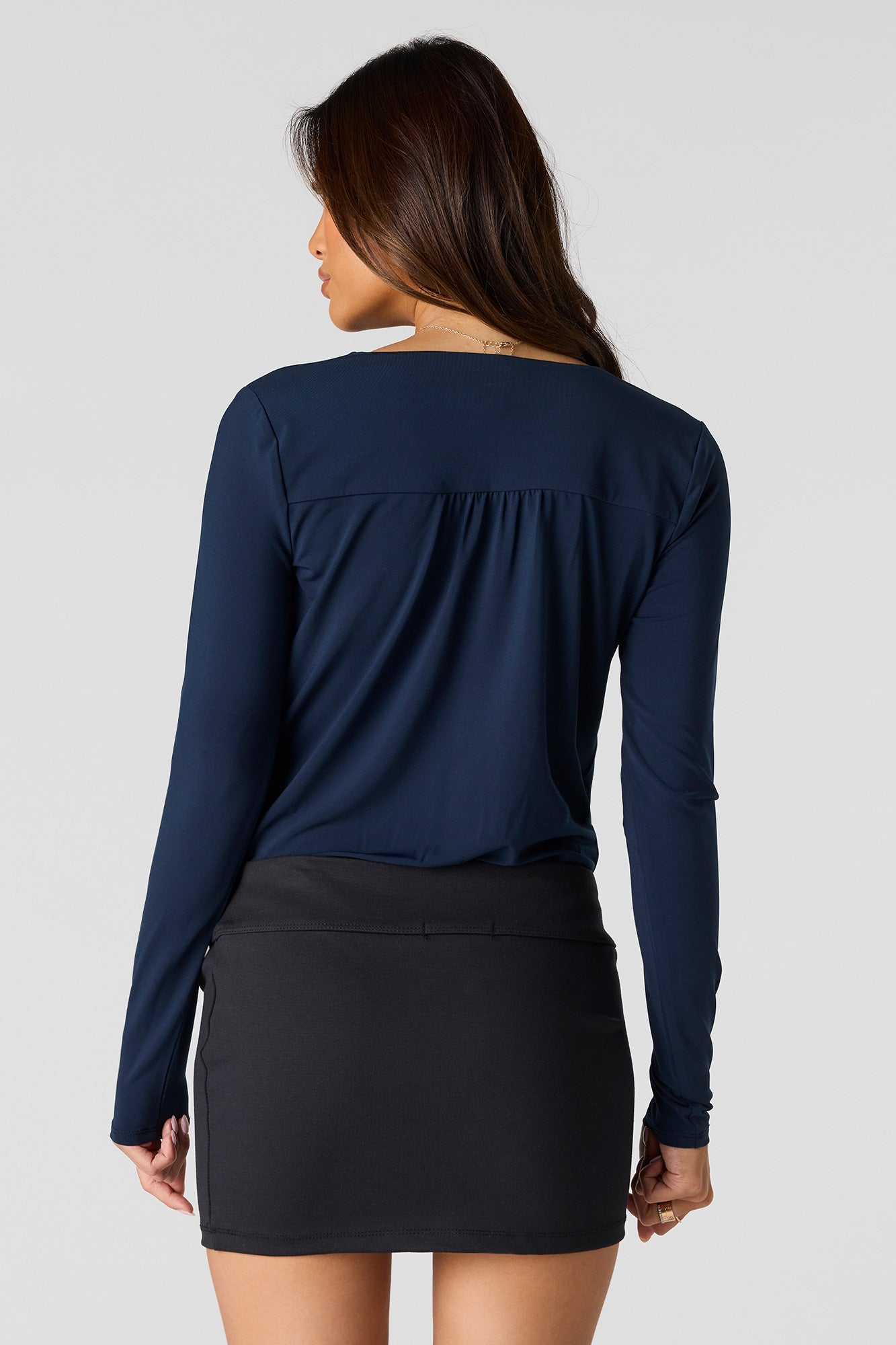 Contour Surplice Long Sleeve Bodysuit
