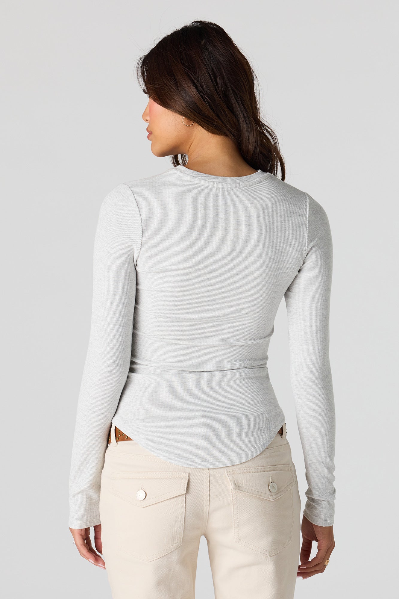 Ribbed Long Sleeve Top
