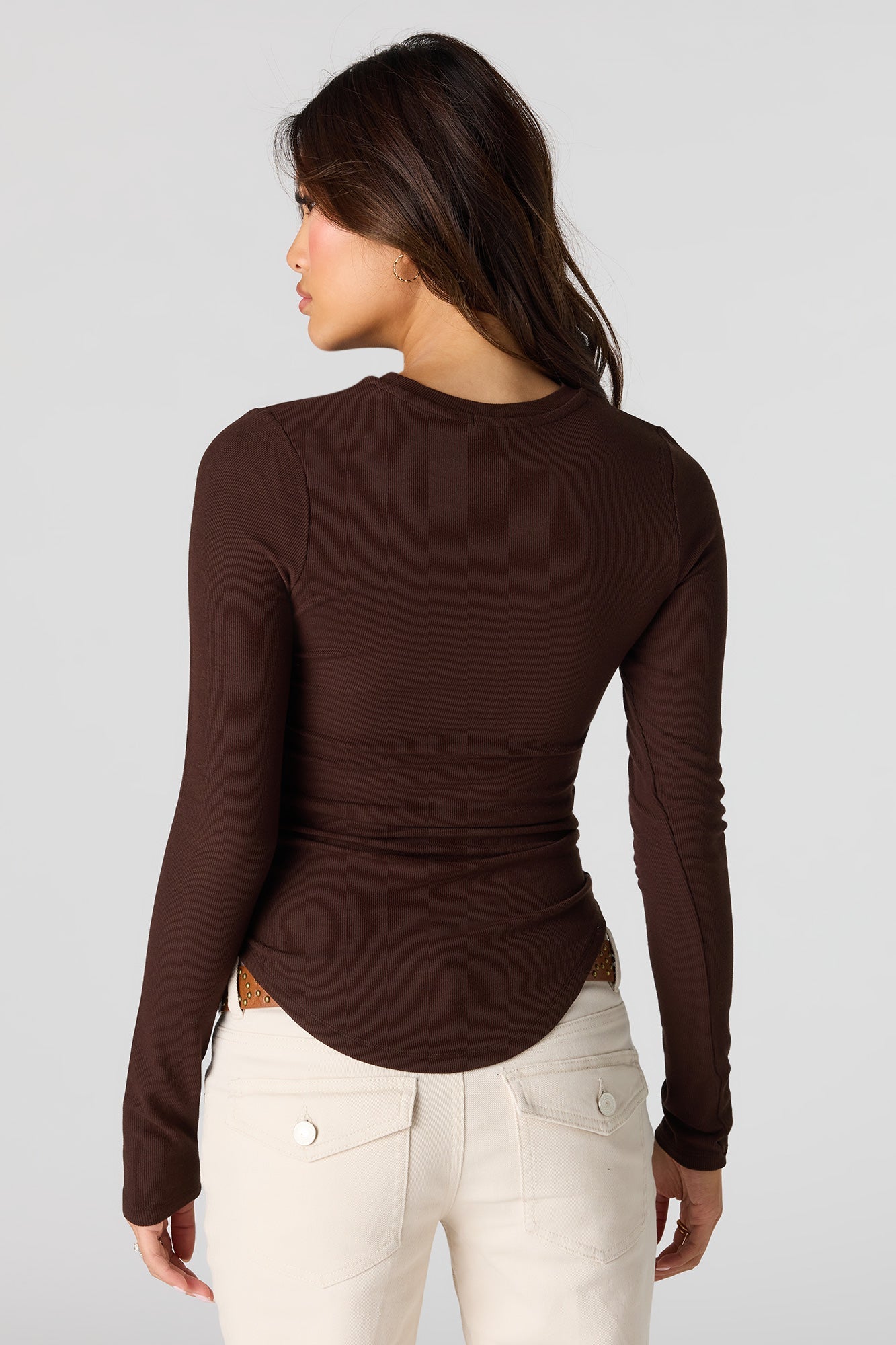 Ribbed Long Sleeve Top