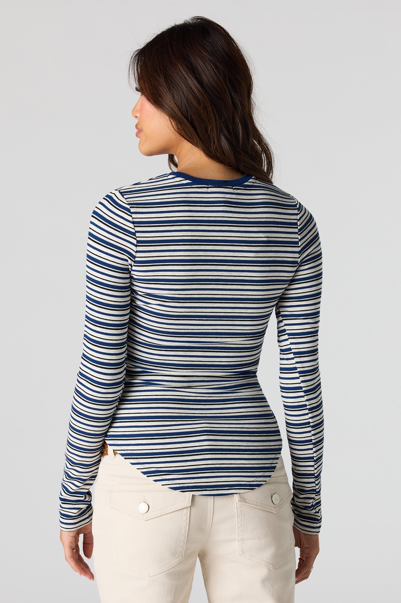Ribbed Long Sleeve Top