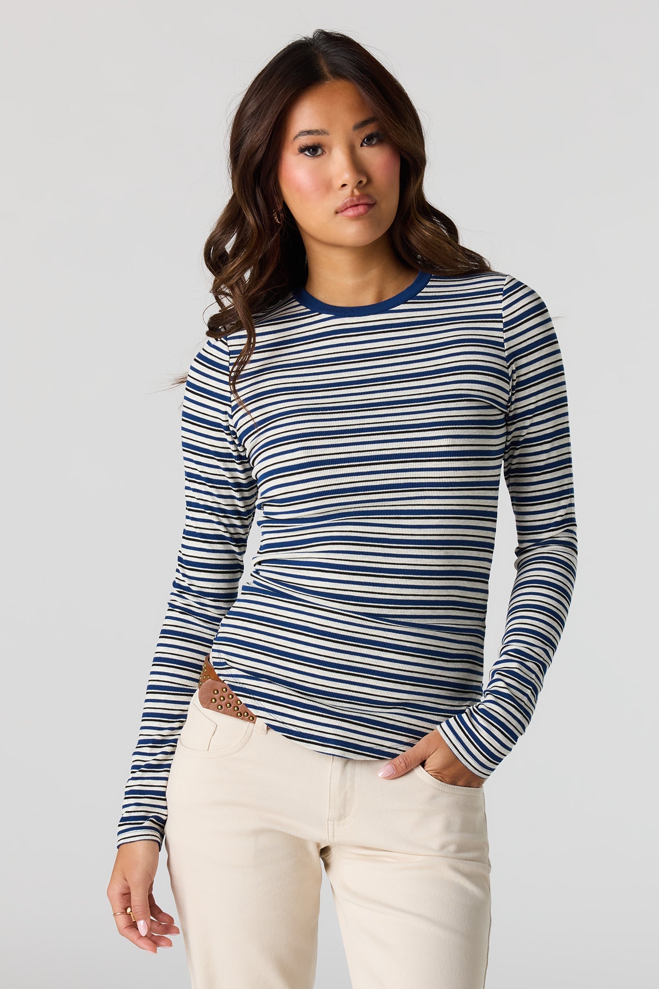 Ribbed Long Sleeve Top