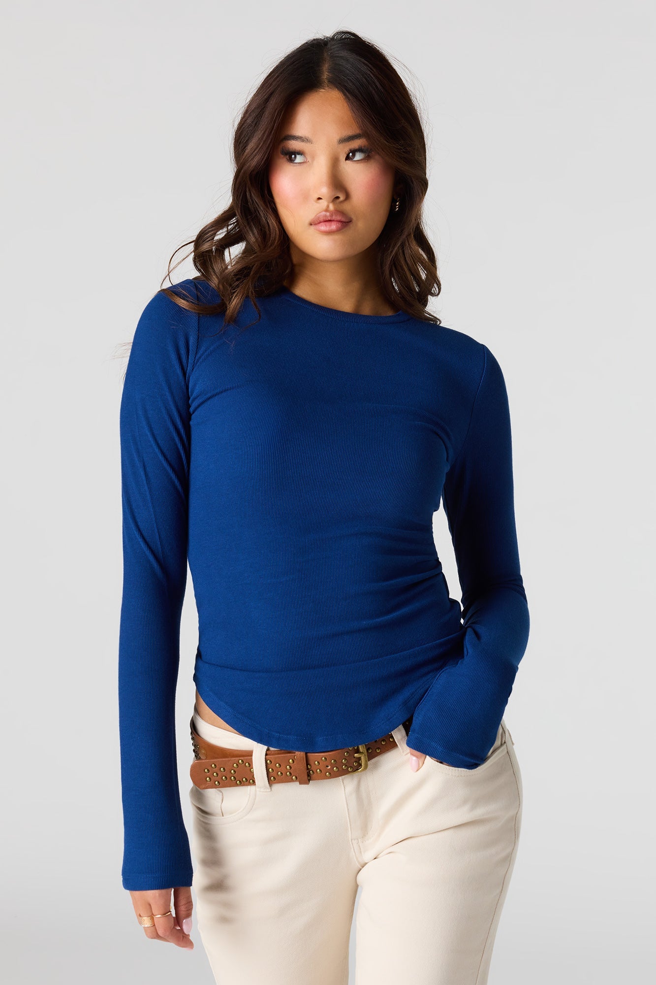 Ribbed Long Sleeve Top
