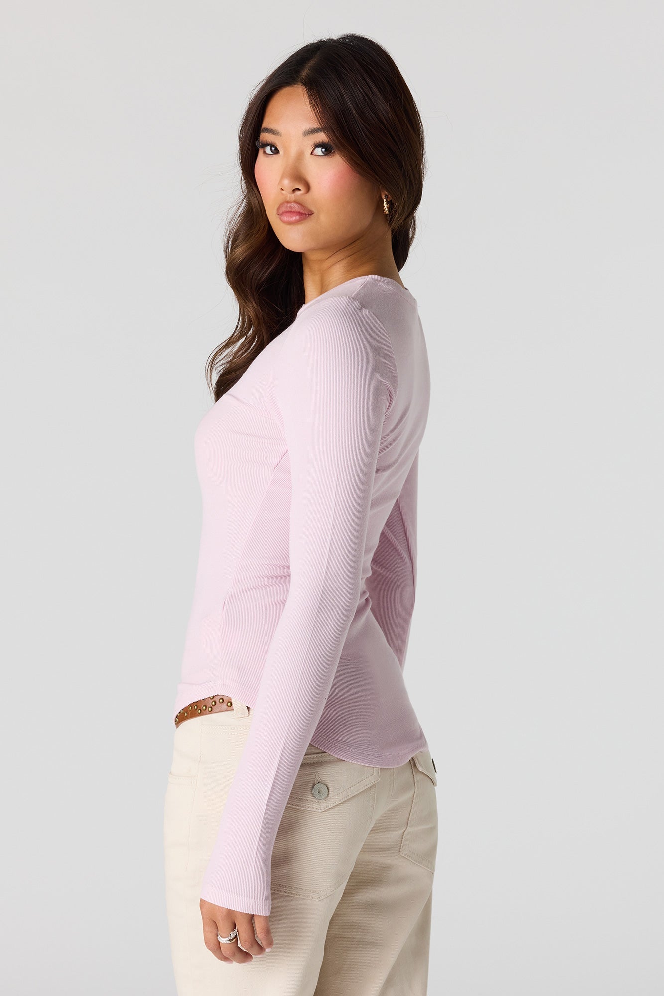 Ribbed Long Sleeve Top
