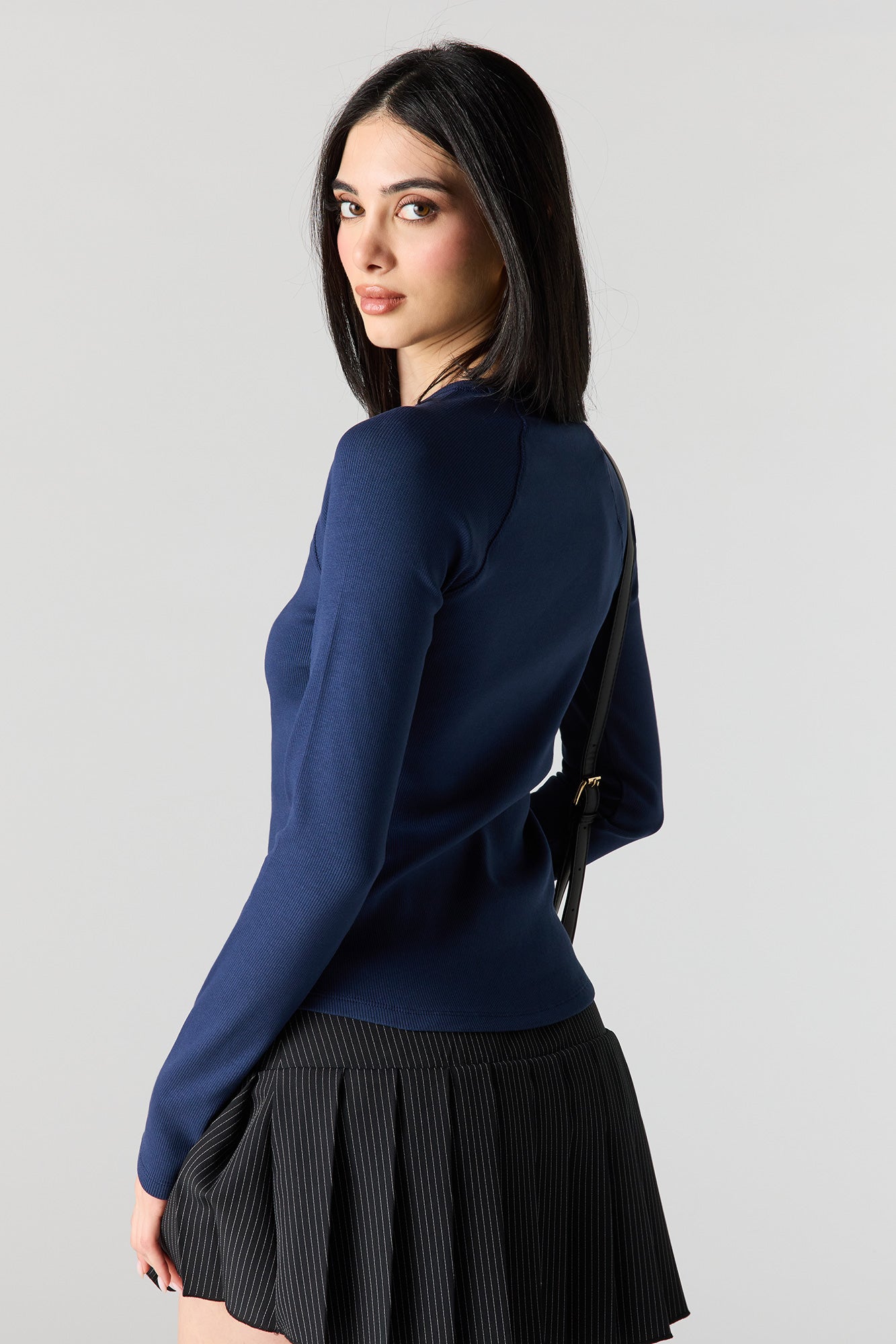 Ribbed Long Sleeve Top