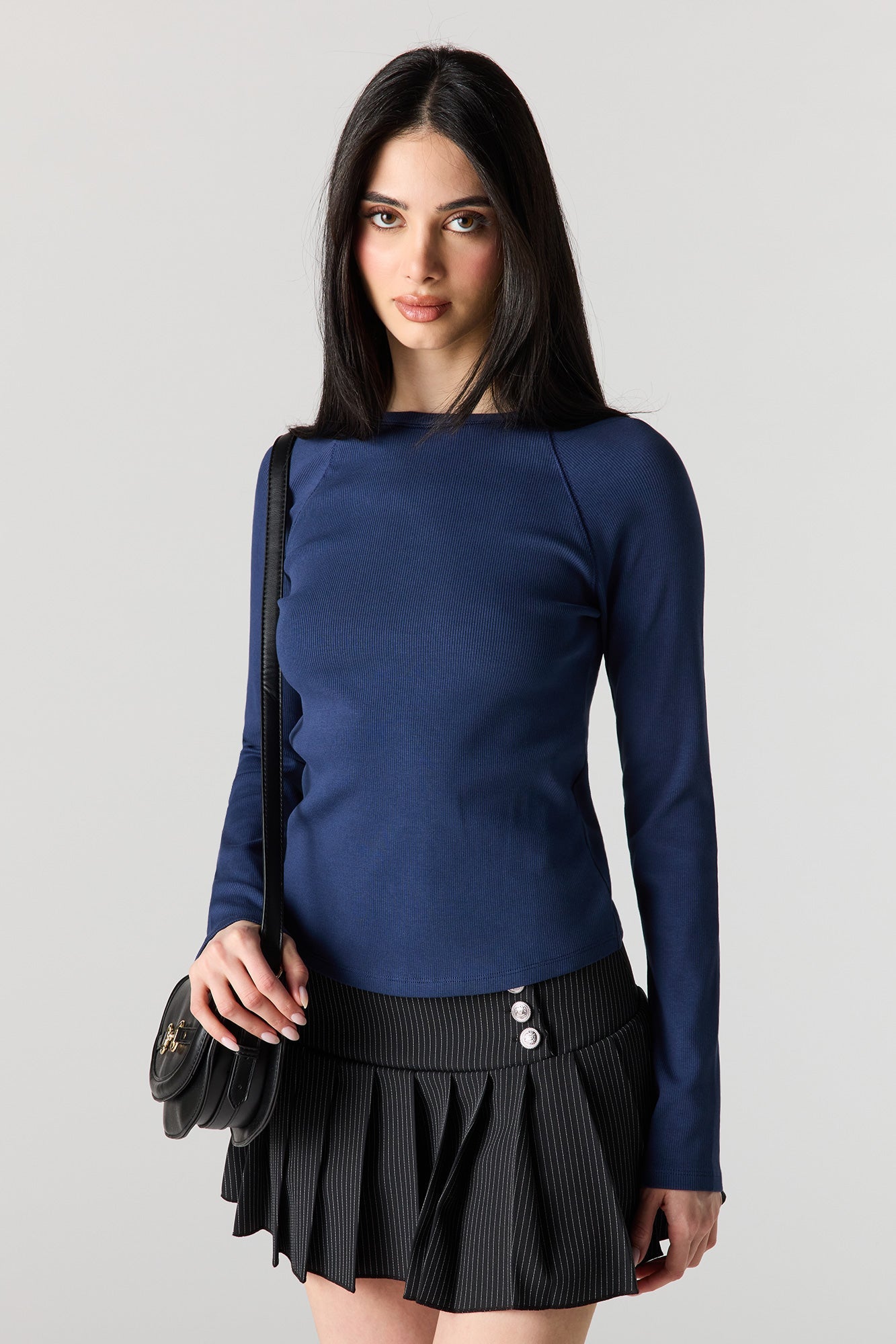 Ribbed Long Sleeve Top