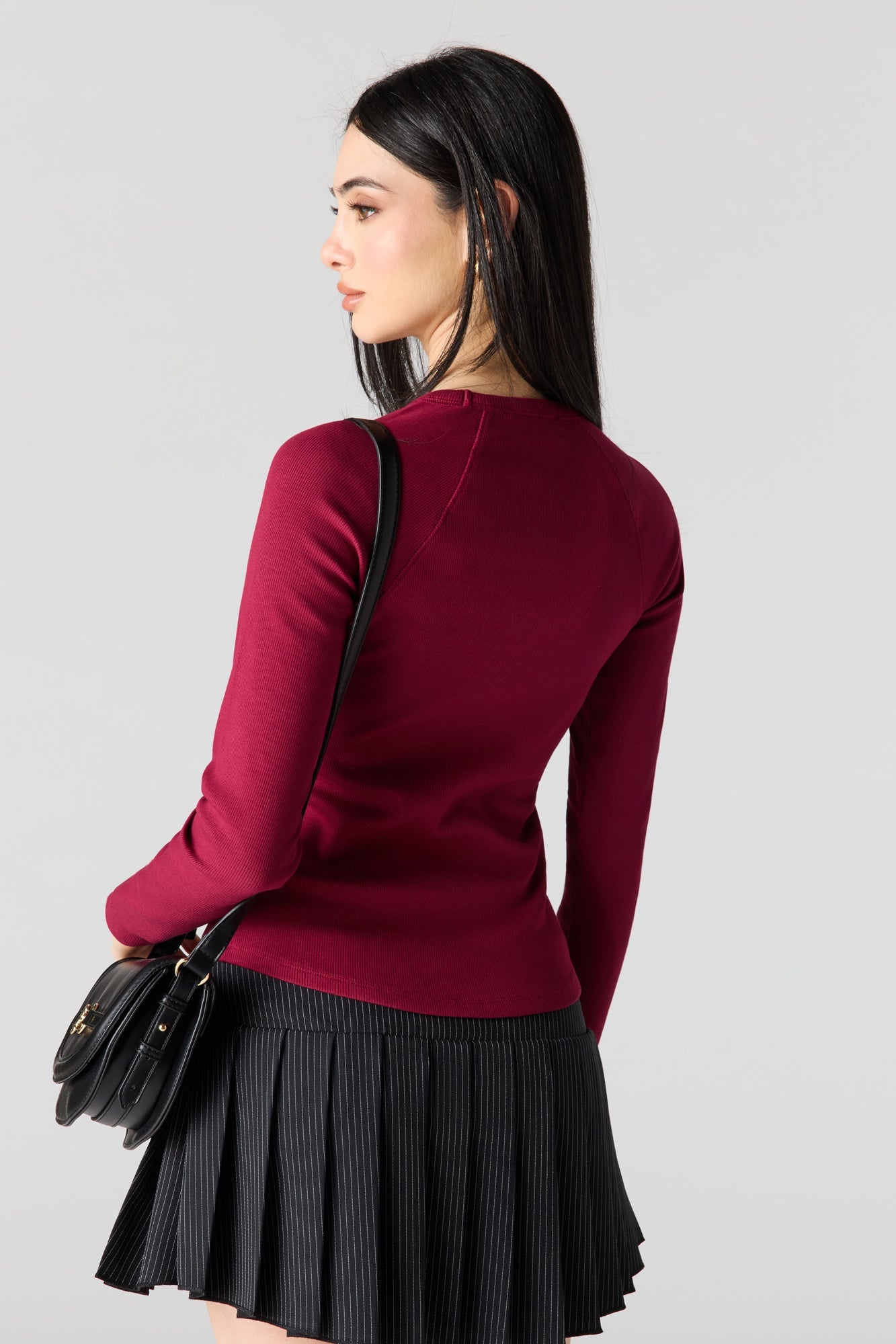 Ribbed Long Sleeve Top