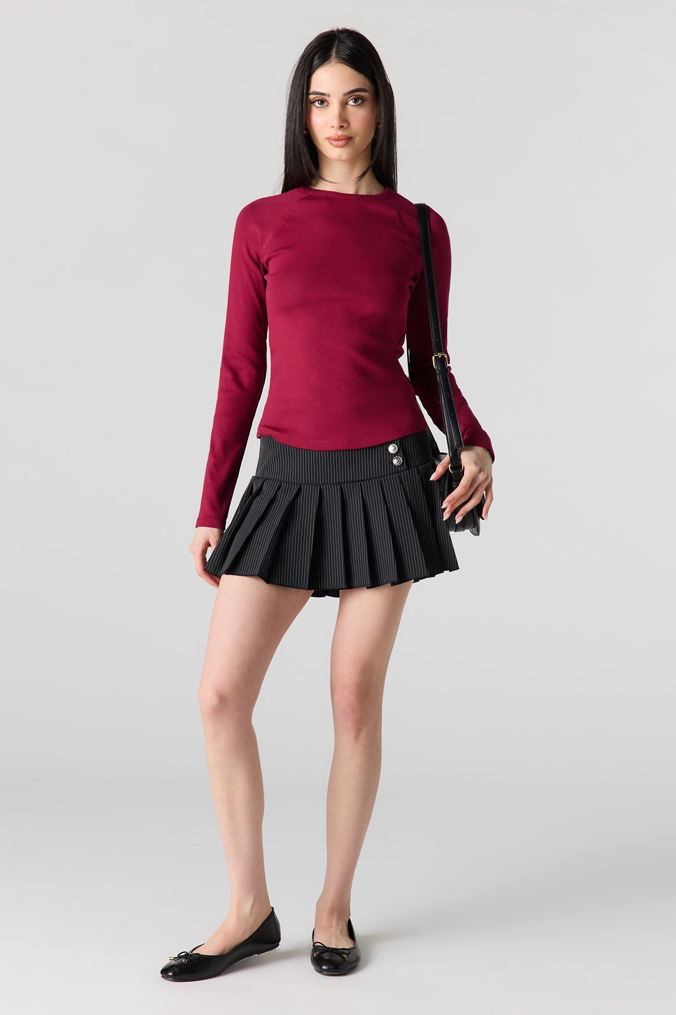Ribbed Long Sleeve Top