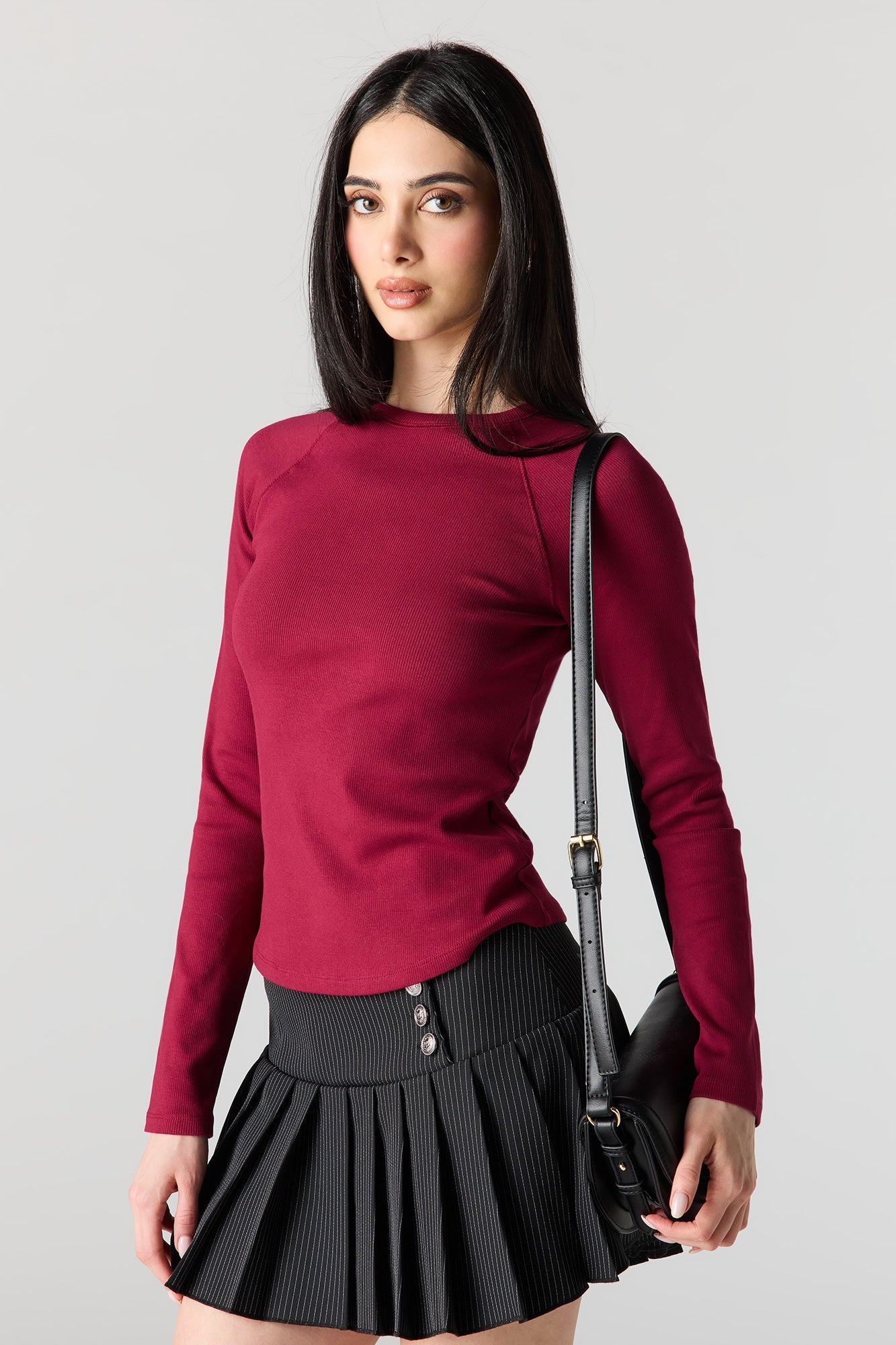Ribbed Long Sleeve Top