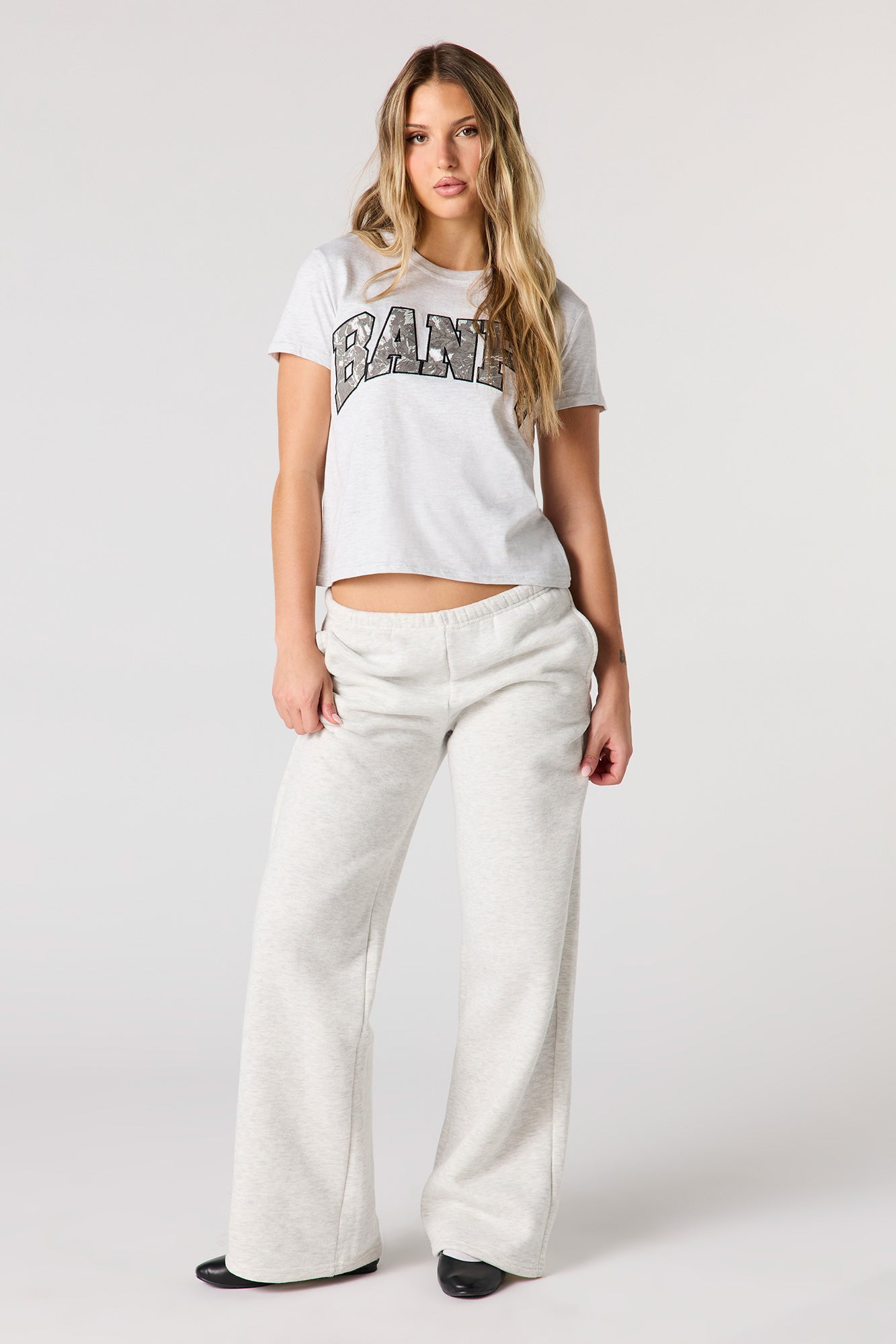 Twill Embroidered Boxy T-Shirt