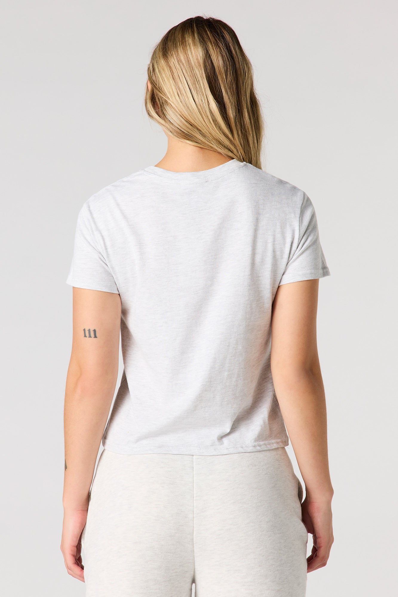 Twill Embroidered Boxy T-Shirt