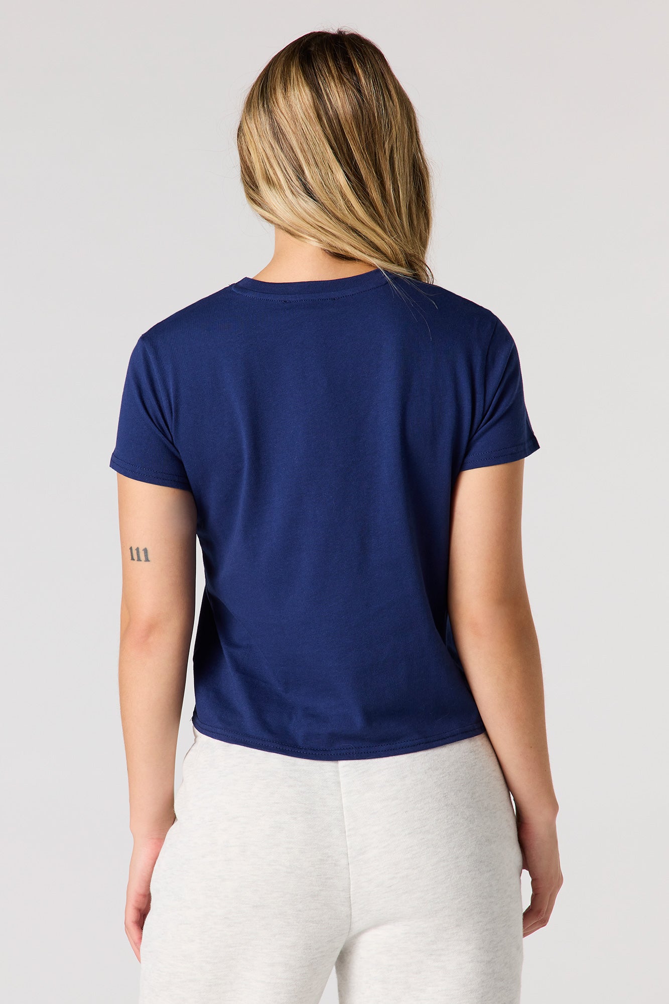 Twill Embroidered Boxy T-Shirt