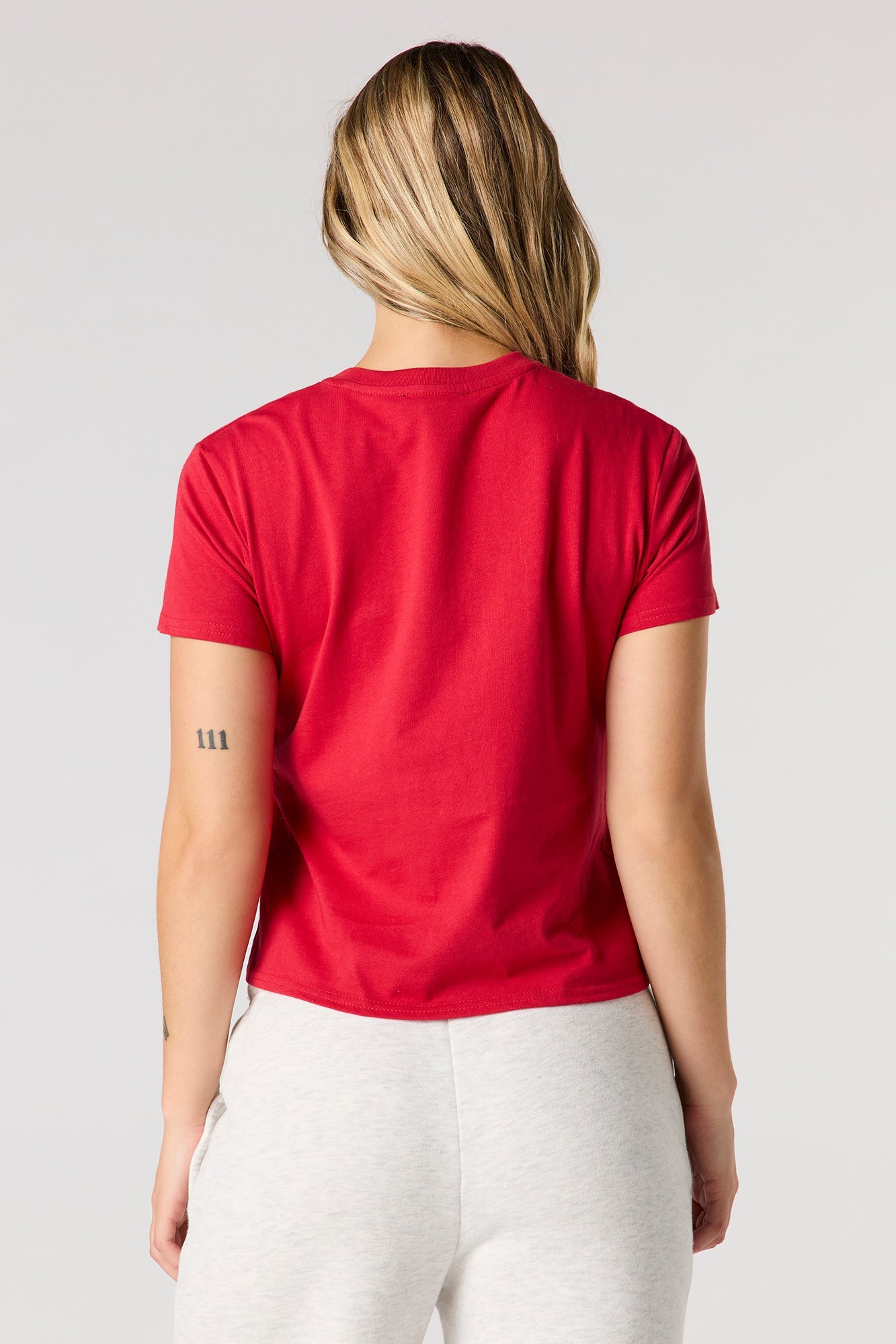 Twill Embroidered Boxy T-Shirt